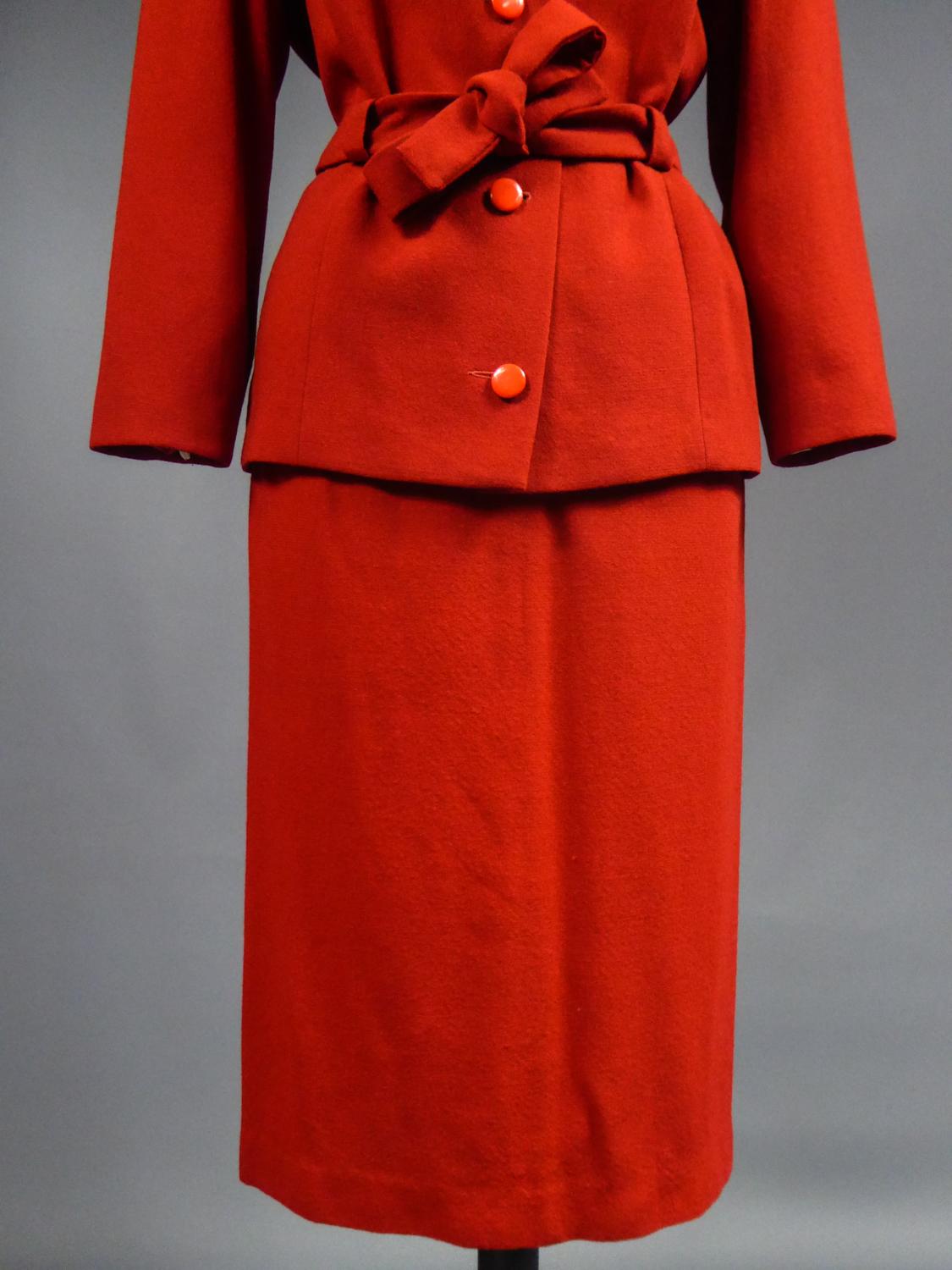 A Pierre Cardin Skirt Suit - France Circa 1980 In Good Condition For Sale In Toulon, FR