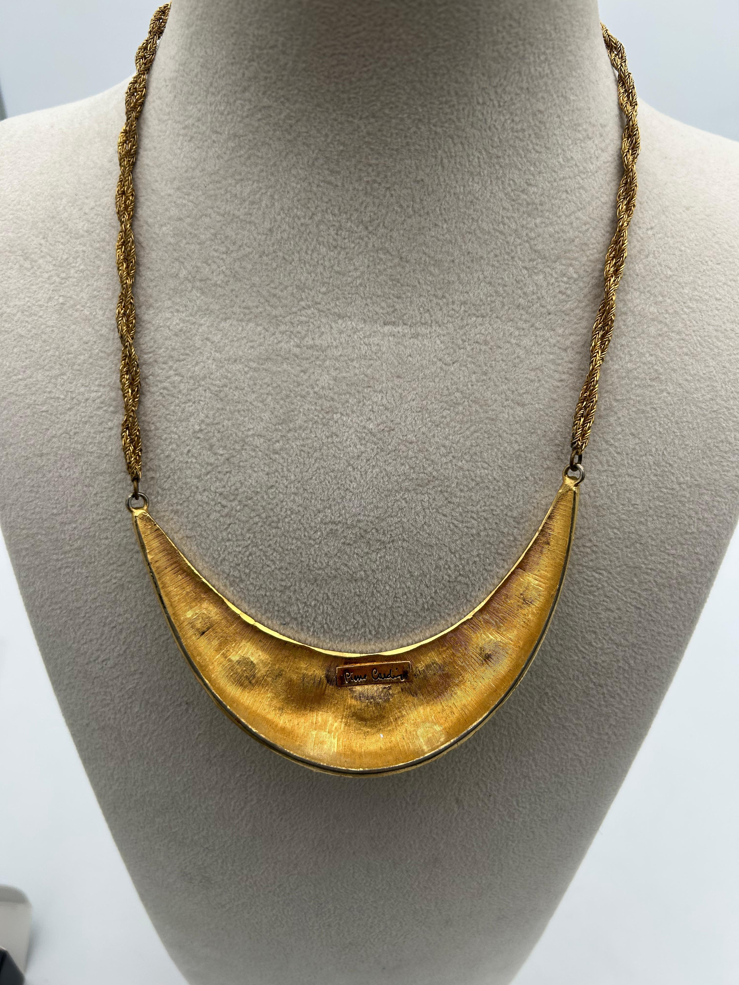 Pierre Cardin Statement Moon Necklace im Angebot 2