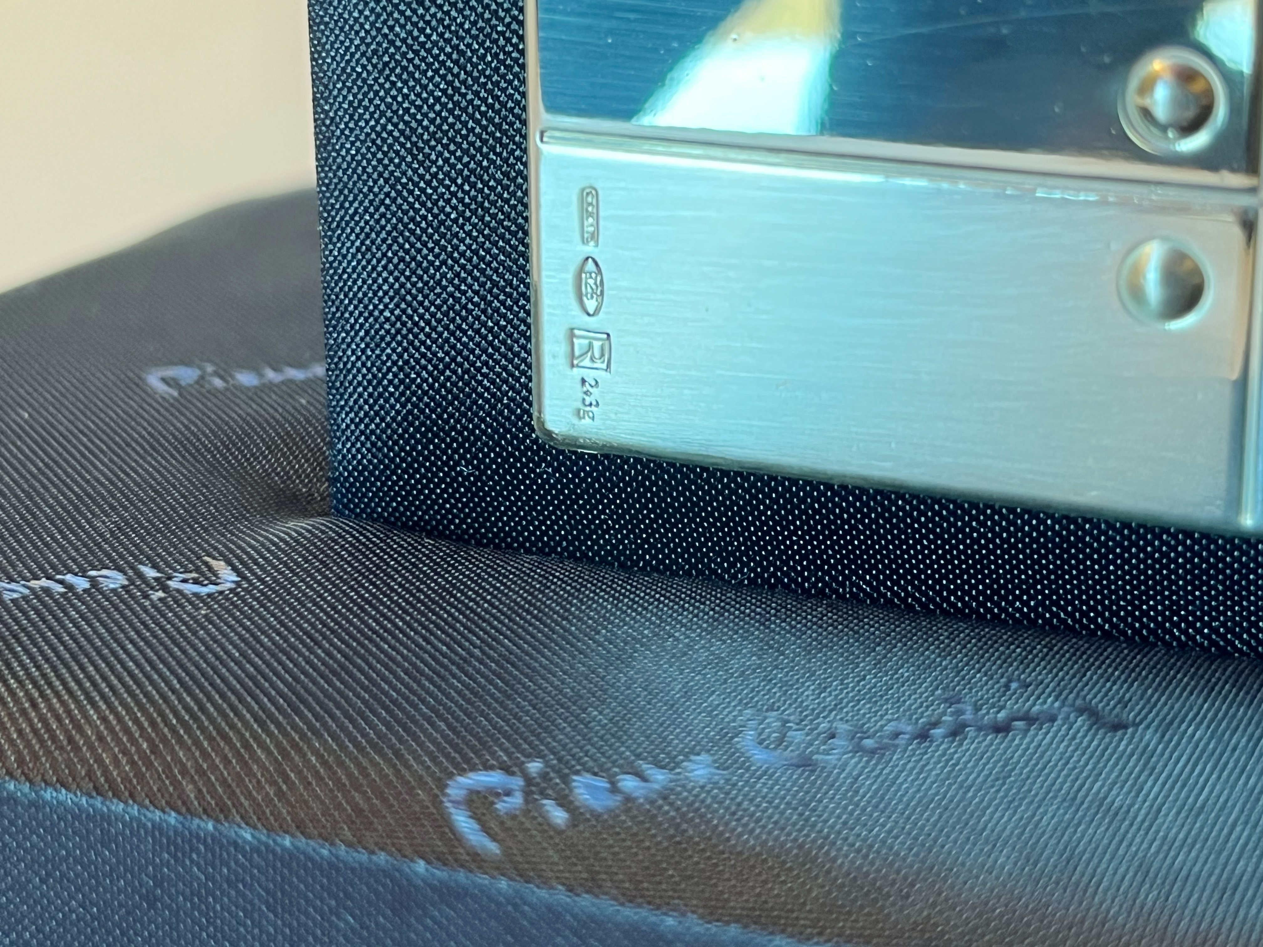 Portacarte in argento di Pierre Cardin in vendita 2