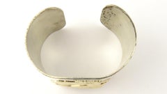 Pierre Cardin Sterling Silver and 14 Karat Gold Aphrodite Mermaid Cuff Bracelet