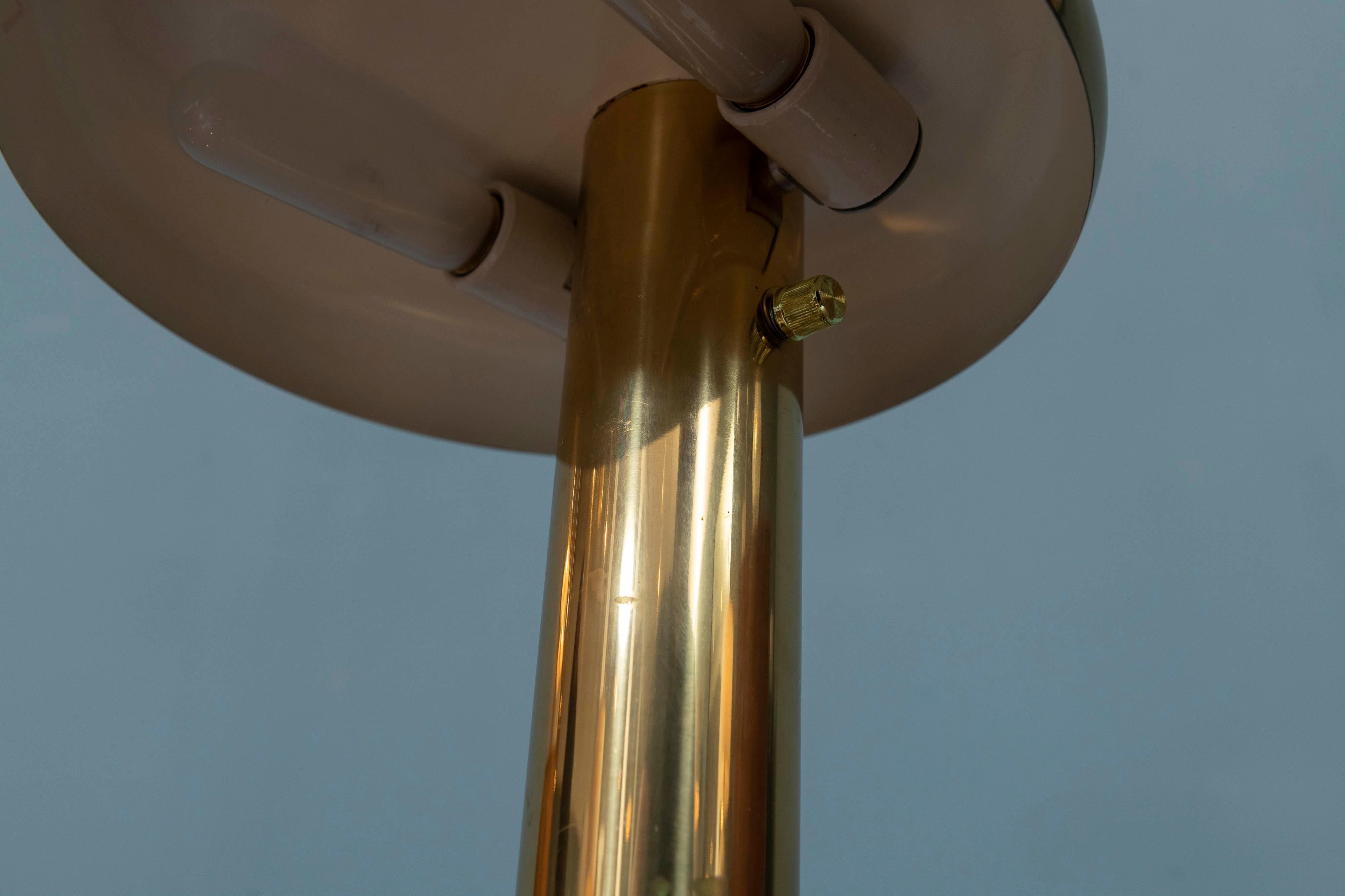 Pierre Cardin Style Brass Table Lamp In Good Condition In San Francisco, CA