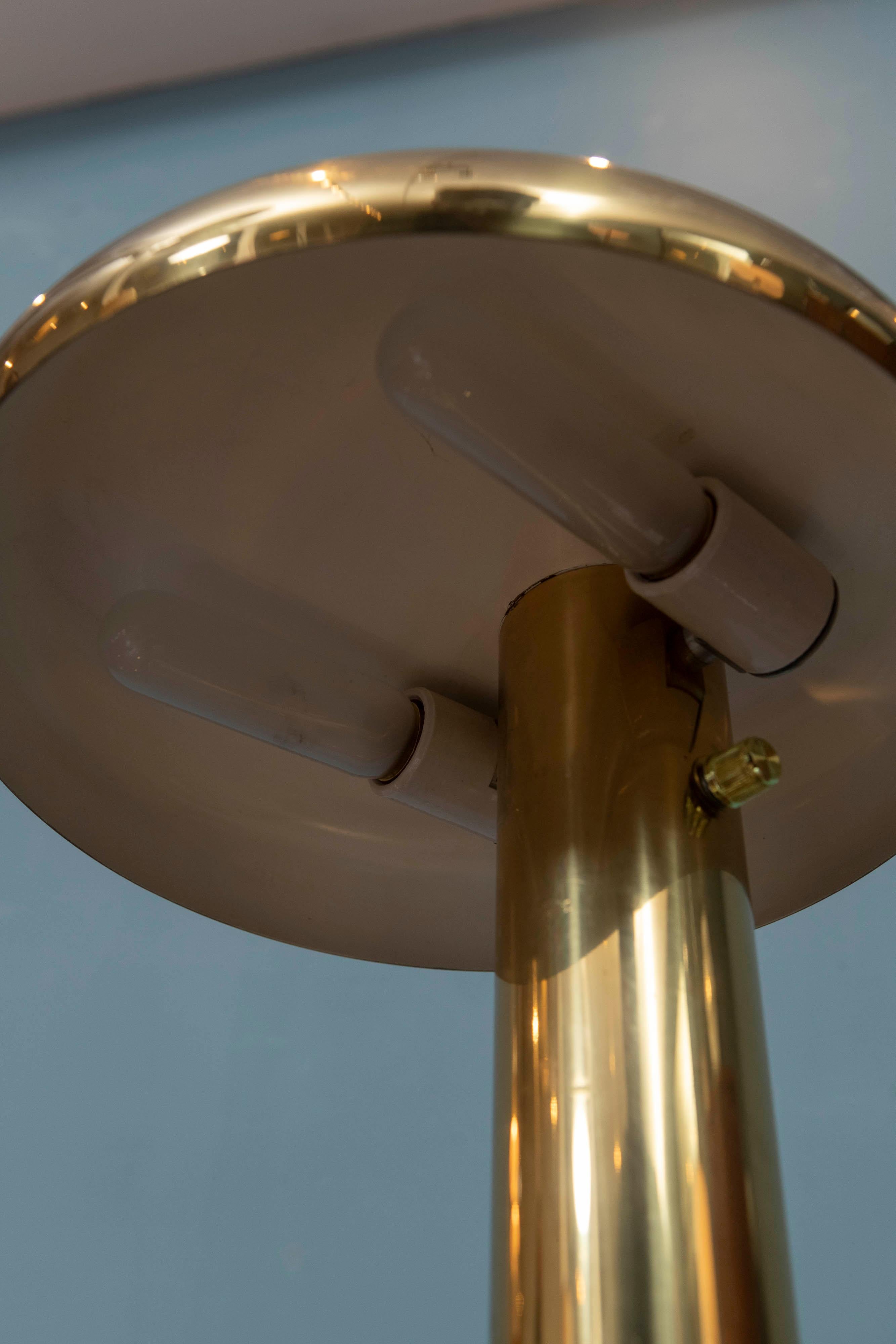 Late 20th Century Pierre Cardin Style Brass Table Lamp