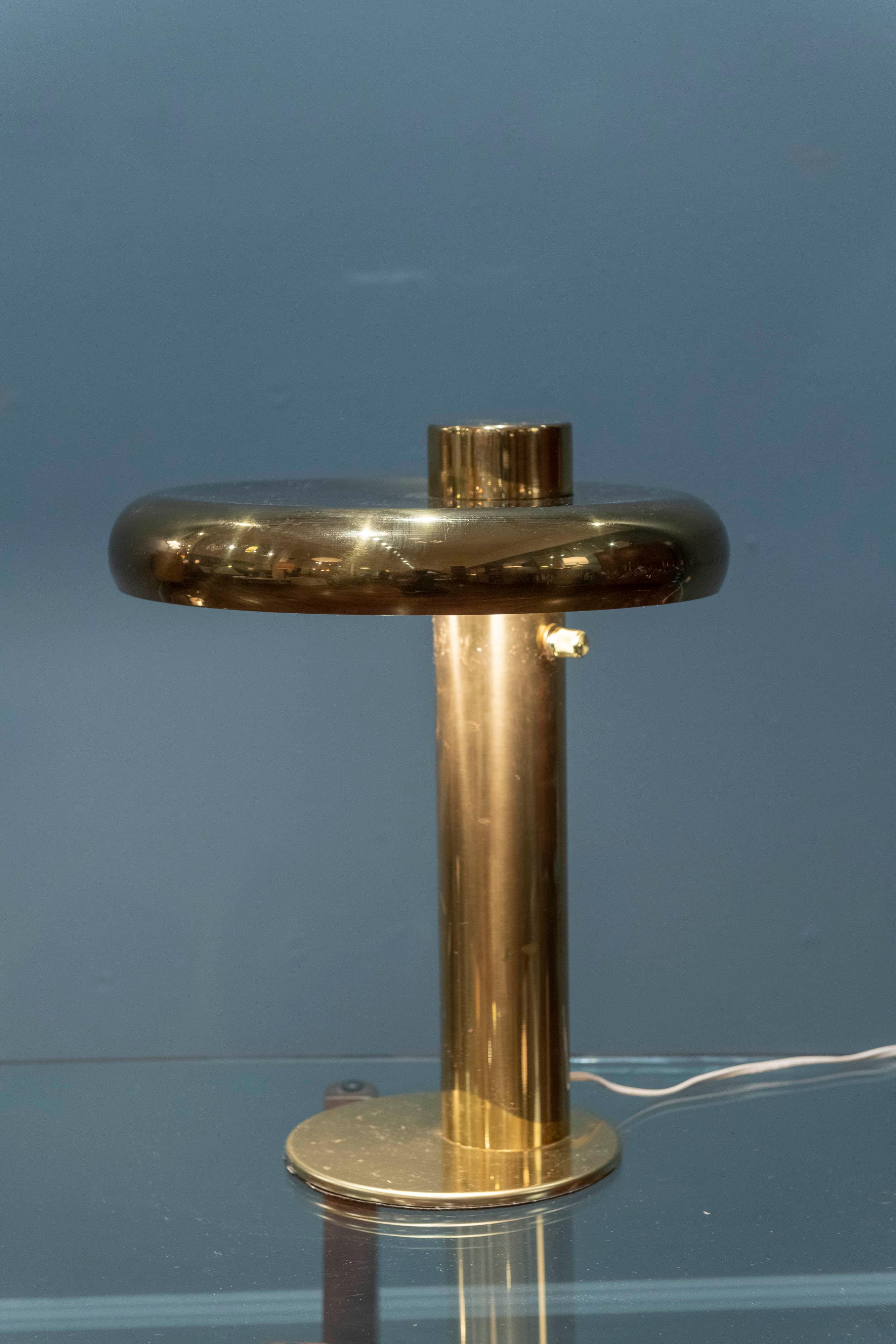 Pierre Cardin Style Brass Table Lamp 2