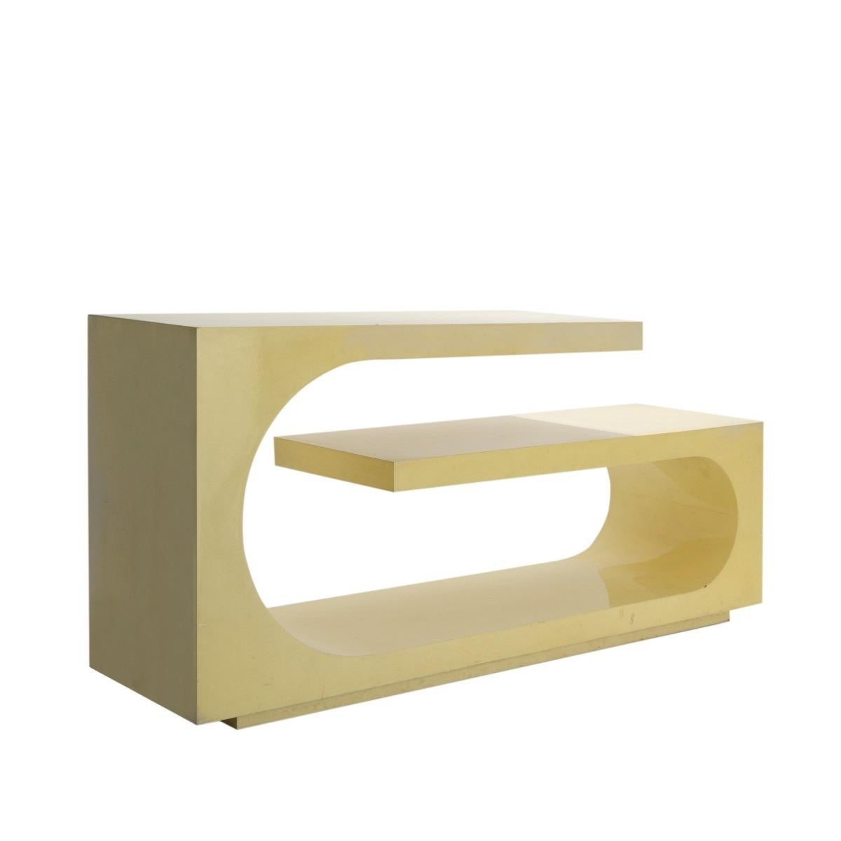 American Pierre Cardin Style Console Table