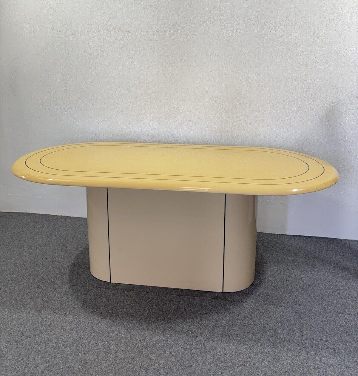 Pierre Cardin Style Dining Table Wooden Modern Design 1970s For Sale 5