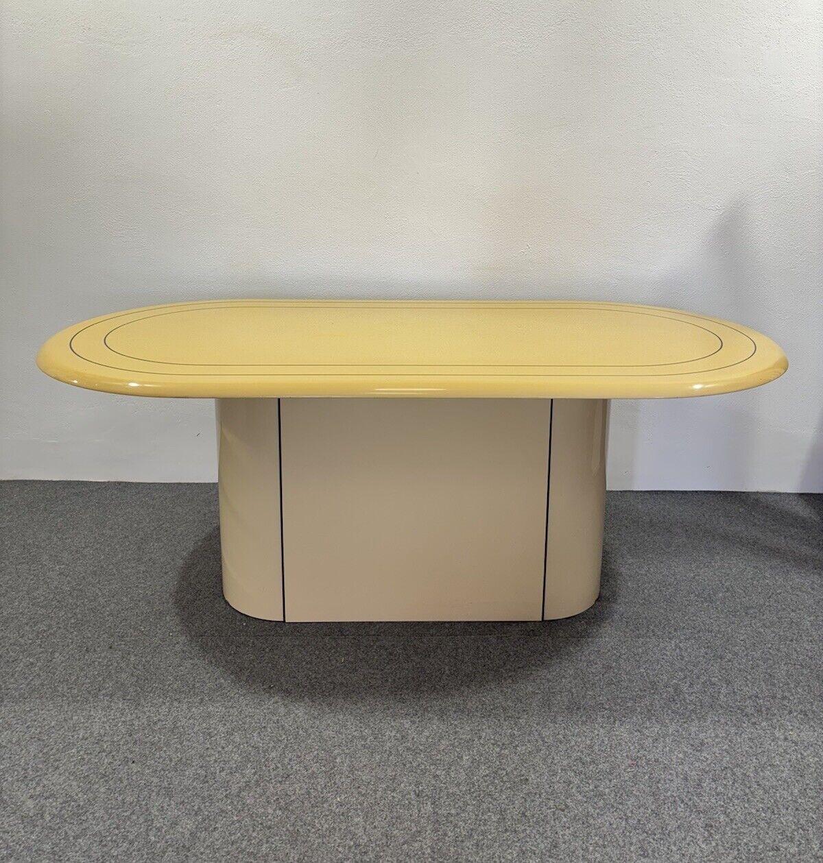 Pierre Cardin Style Dining Table Wooden Modern Design 1970s For Sale 4