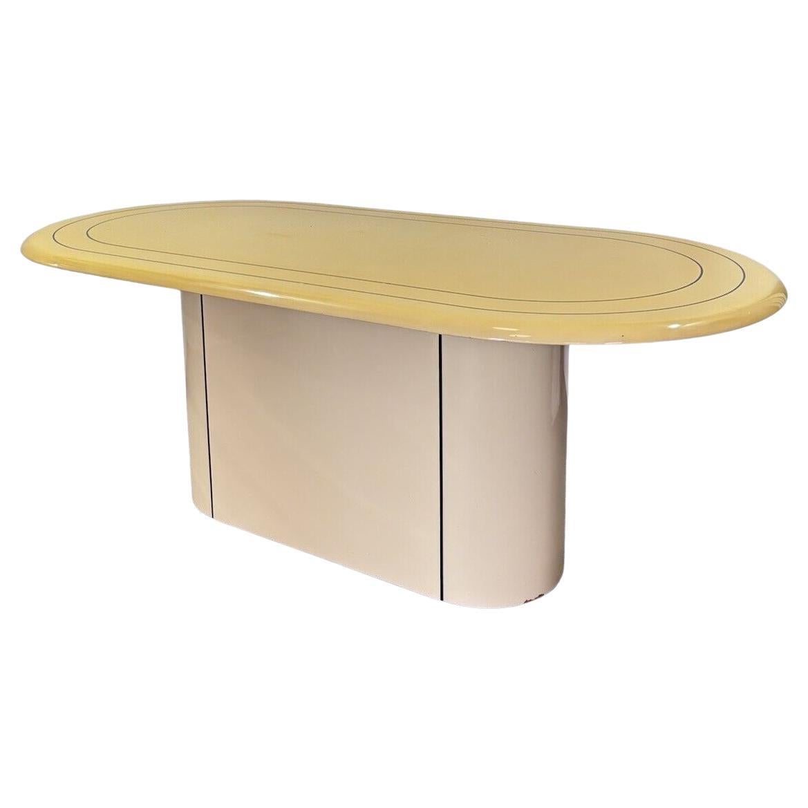 Table de salle à manger style Pierre Cardin en bois Design moderne 1970