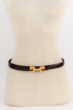 Pierre Cardin Thin Red Snake Belt, 1970s