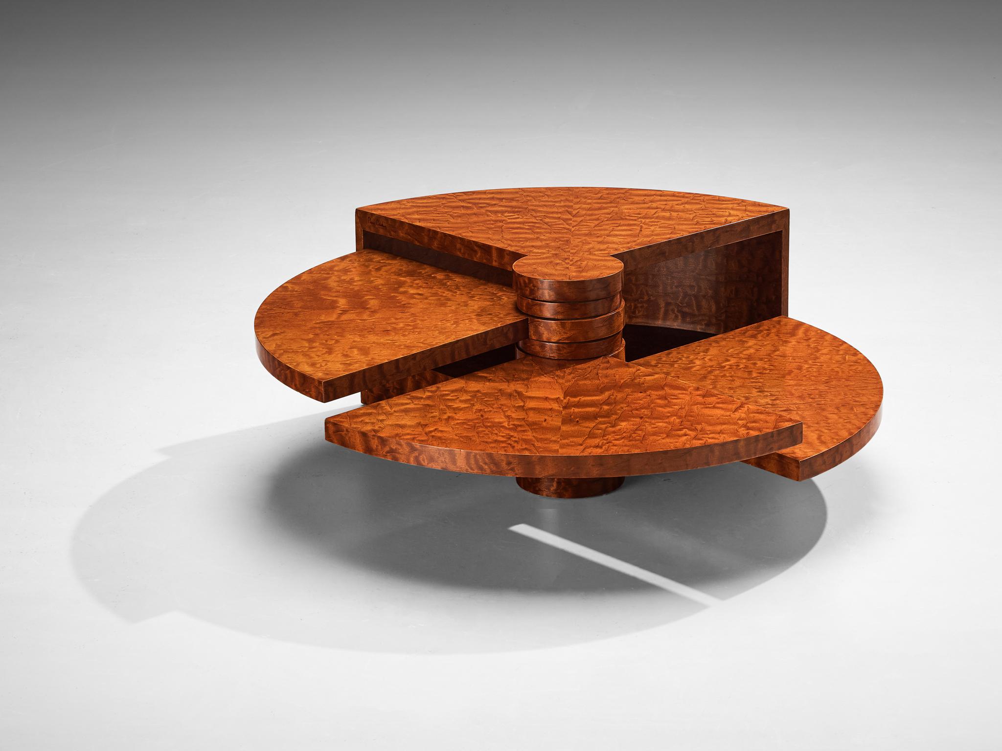 Pierre Cardin Transformative 'Éventail' Coffee Table in Mahogany  For Sale 5