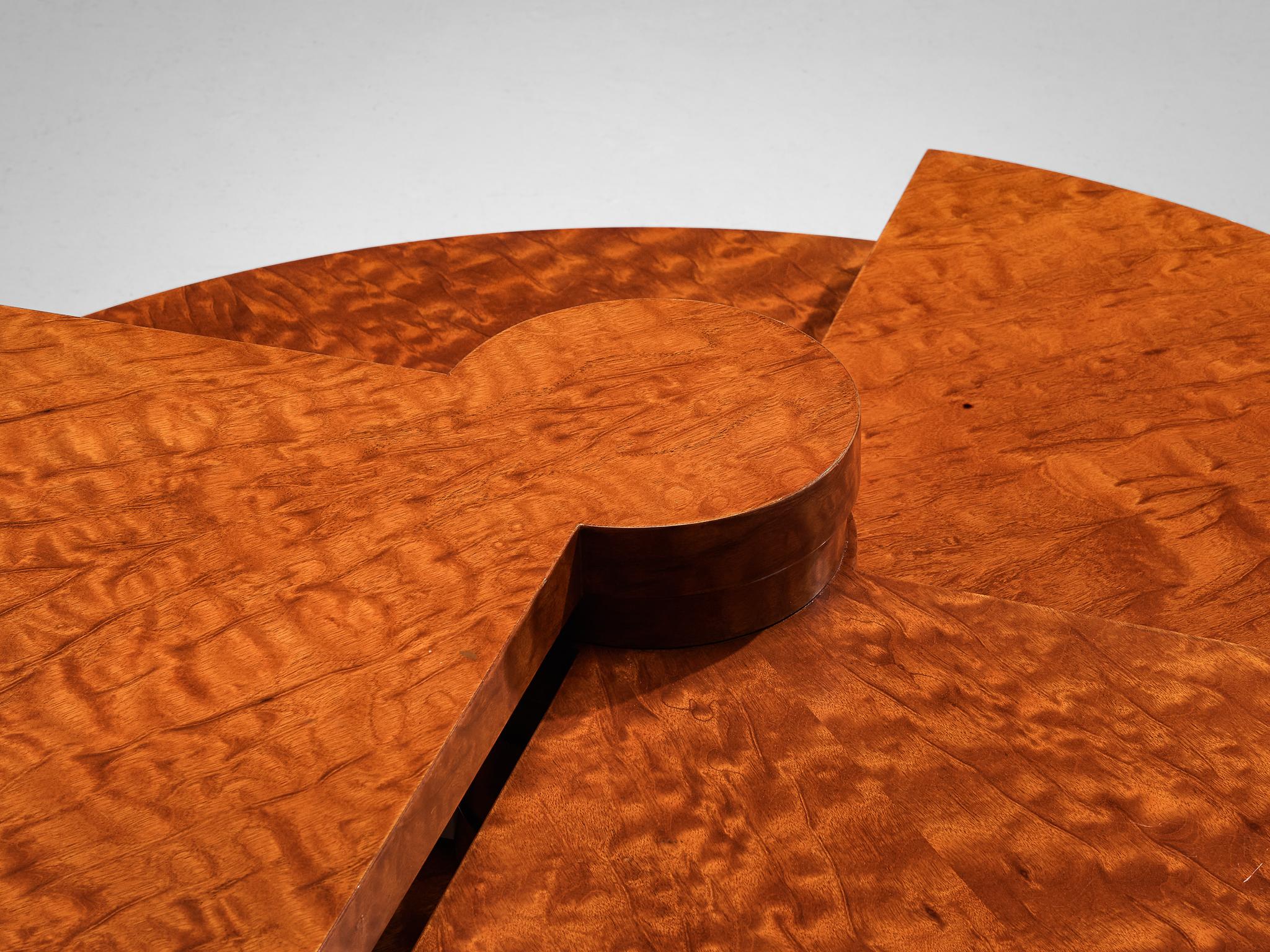 Pierre Cardin Transformative 'Éventail' Coffee Table in Mahogany  In Good Condition In Waalwijk, NL
