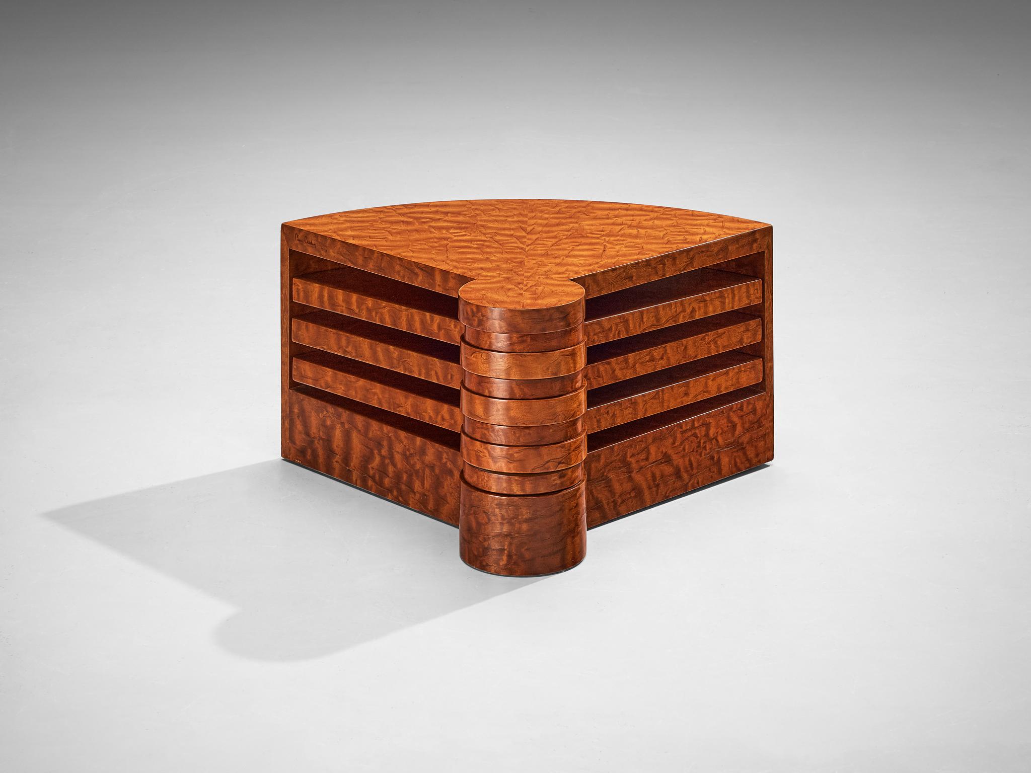 Pierre Cardin Transformative 'Éventail' Coffee Table in Mahogany  For Sale 1