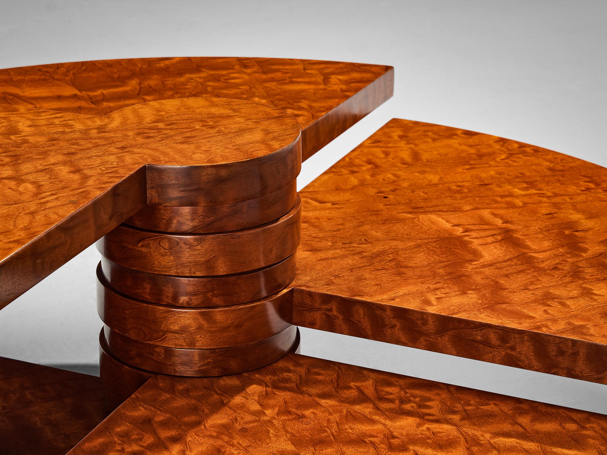 Pierre Cardin Transformative 'Éventail' Coffee Table in Mahogany  For Sale 2