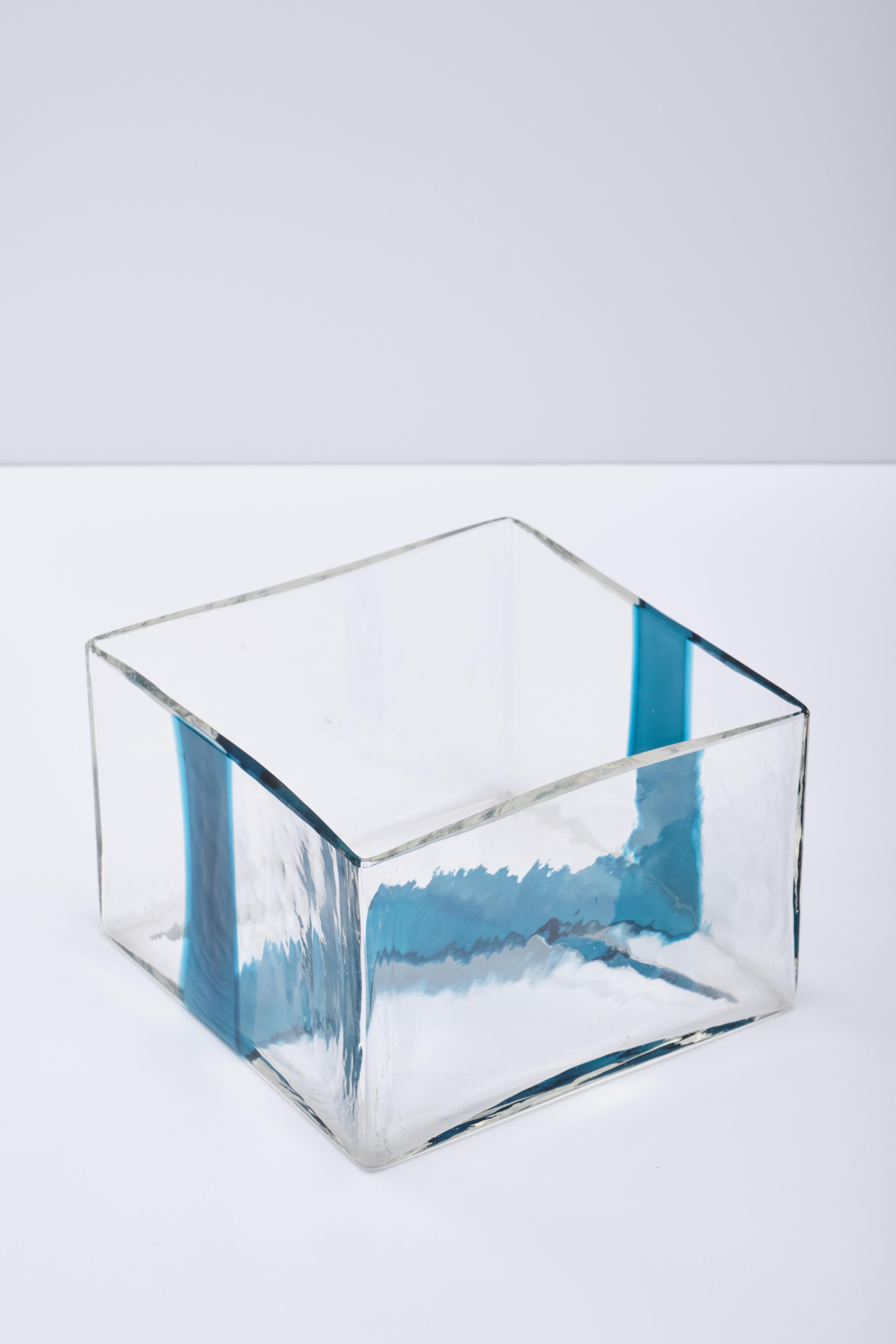 Late 20th Century Pierre Cardin Vase for Venini - Murano glass - Italian design 1970s For Sale