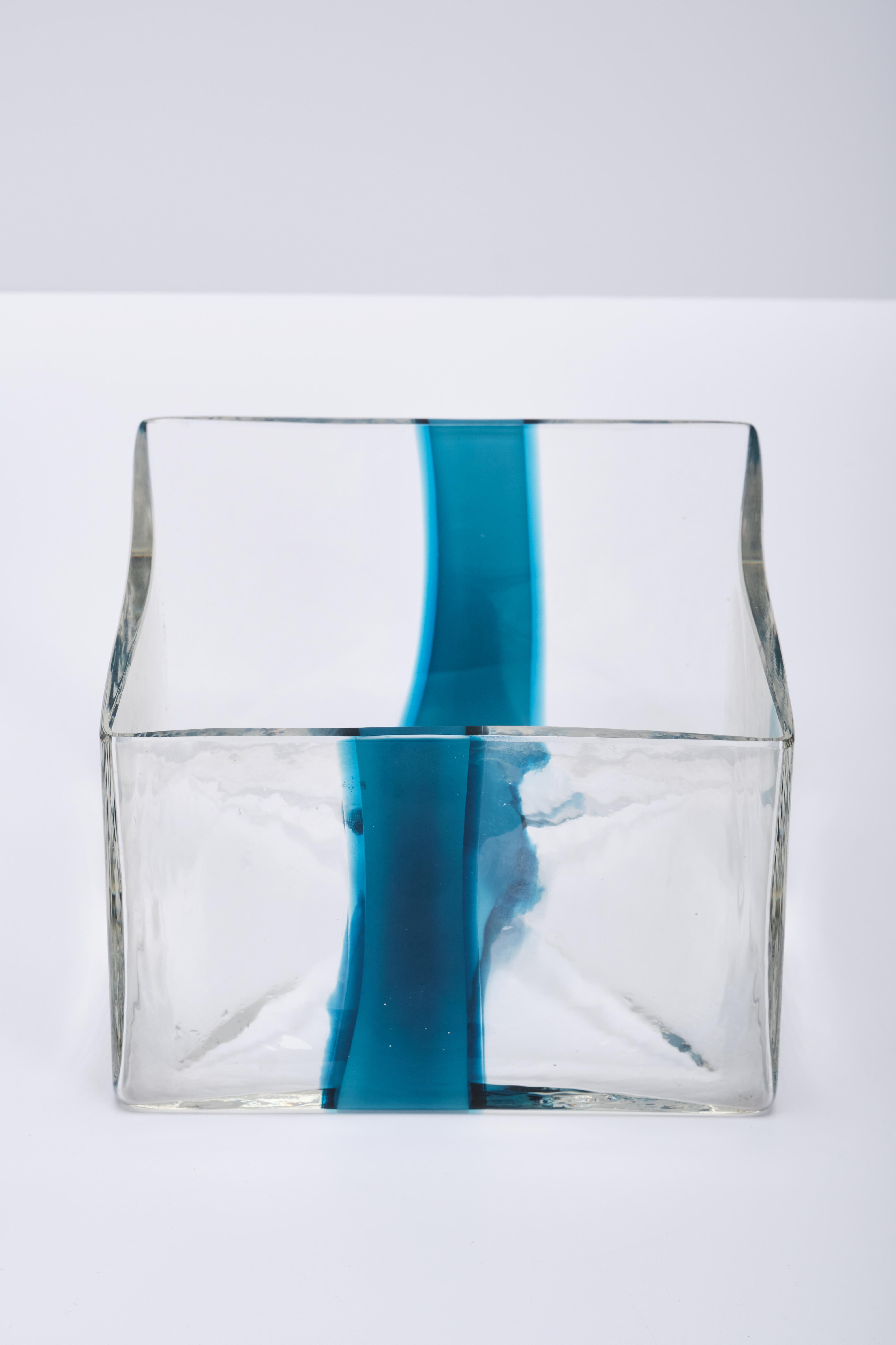 Glass Pierre Cardin Vase for Venini - Murano glass - Italian design 1970s For Sale