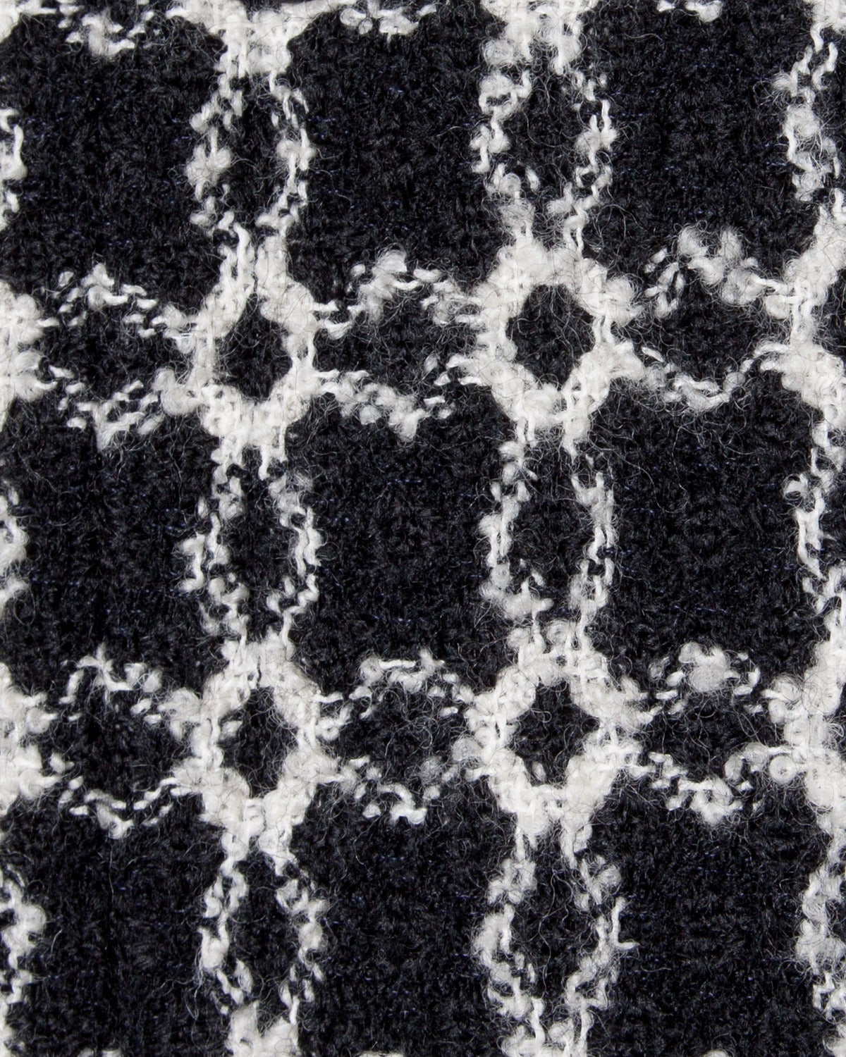 Pierre Cardin Vintage 1960s 60s Schwarz + Weiß Geometrisch Boxy Wolle Jacke im Angebot 1