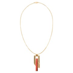 PIERRE CARDIN Collar Colgante Escultural Vintage Años 60/70