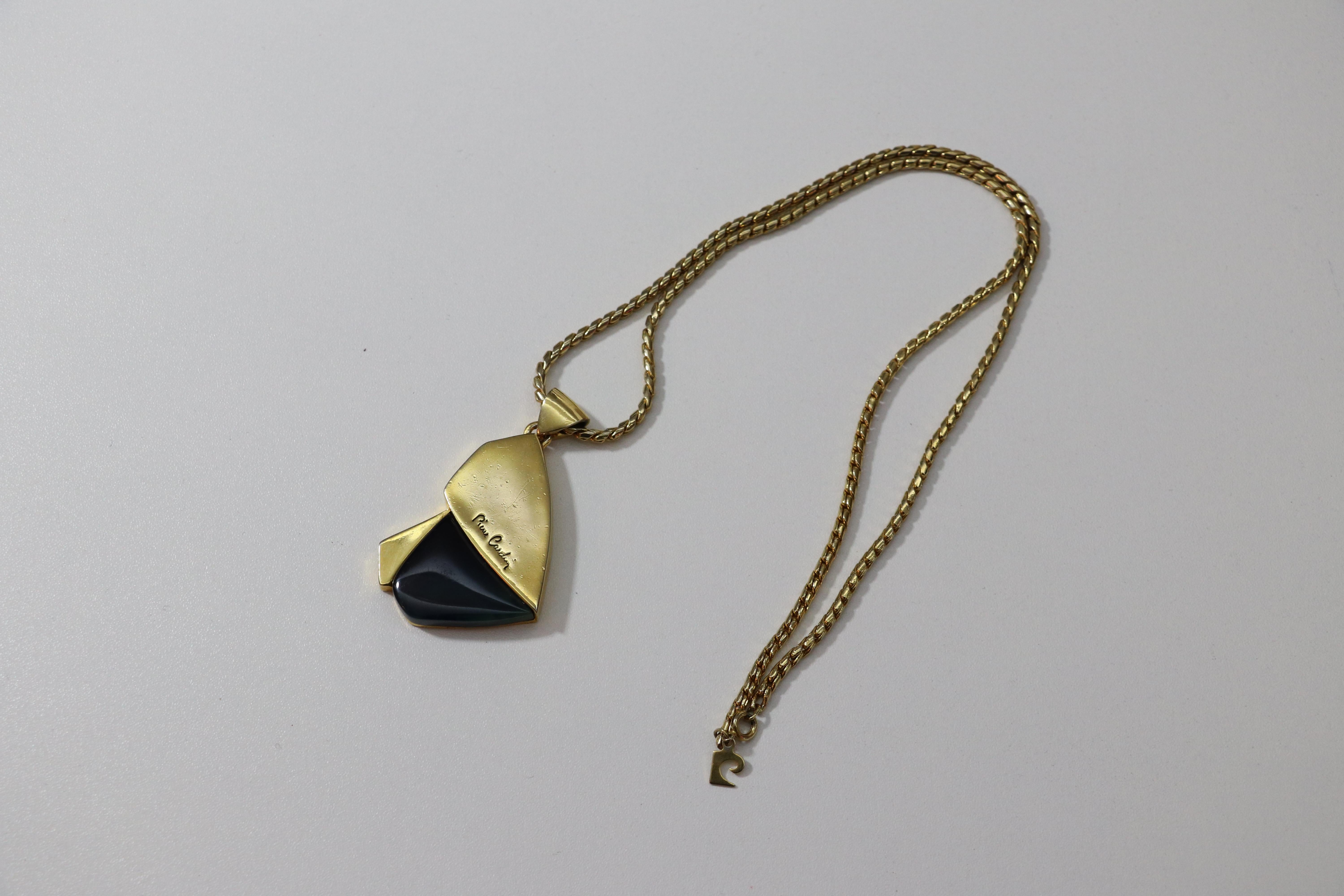 Pierre Cardin Vintage 1970's Modernist Necklace For Sale 2