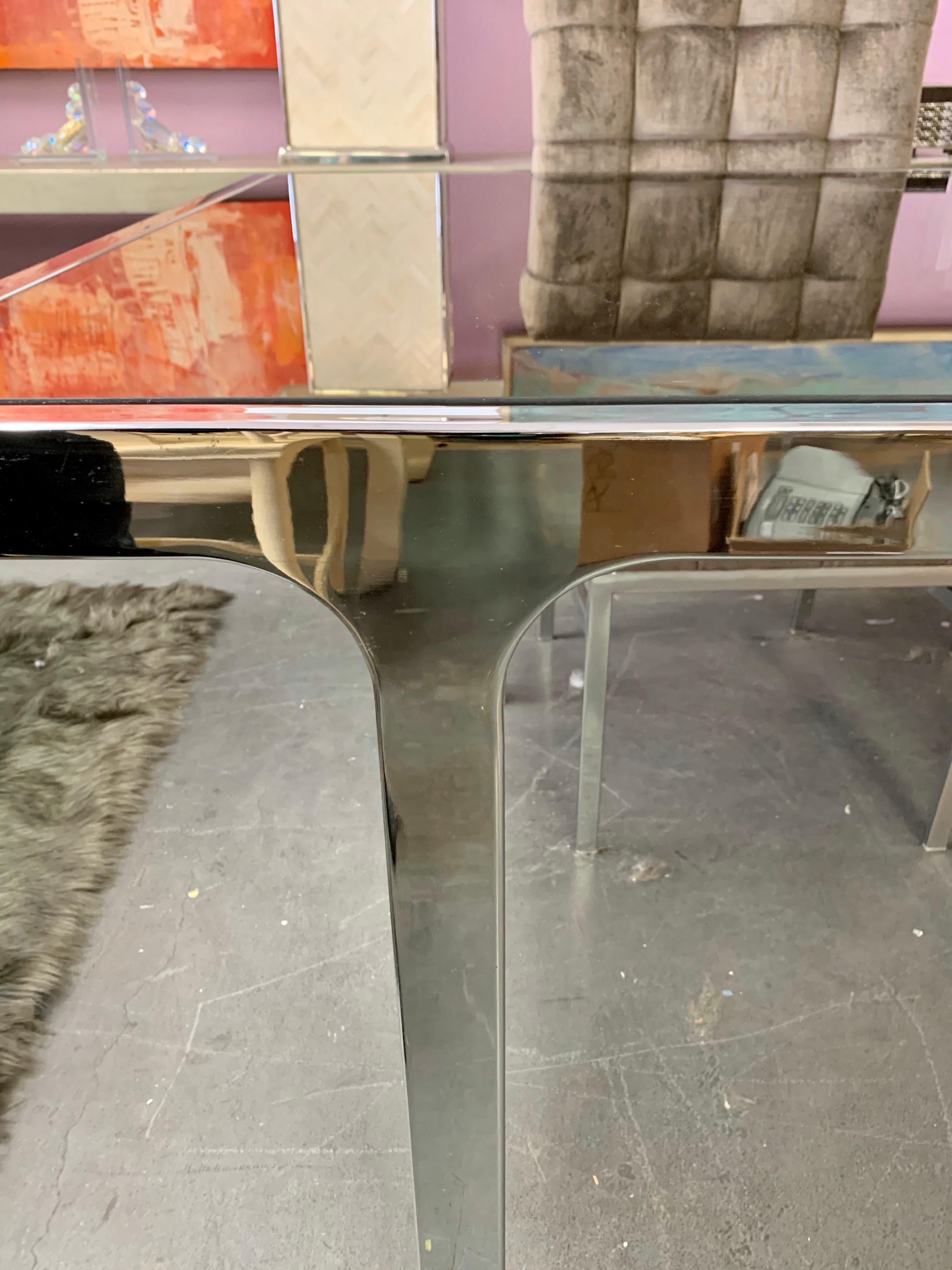 mirror top dining table