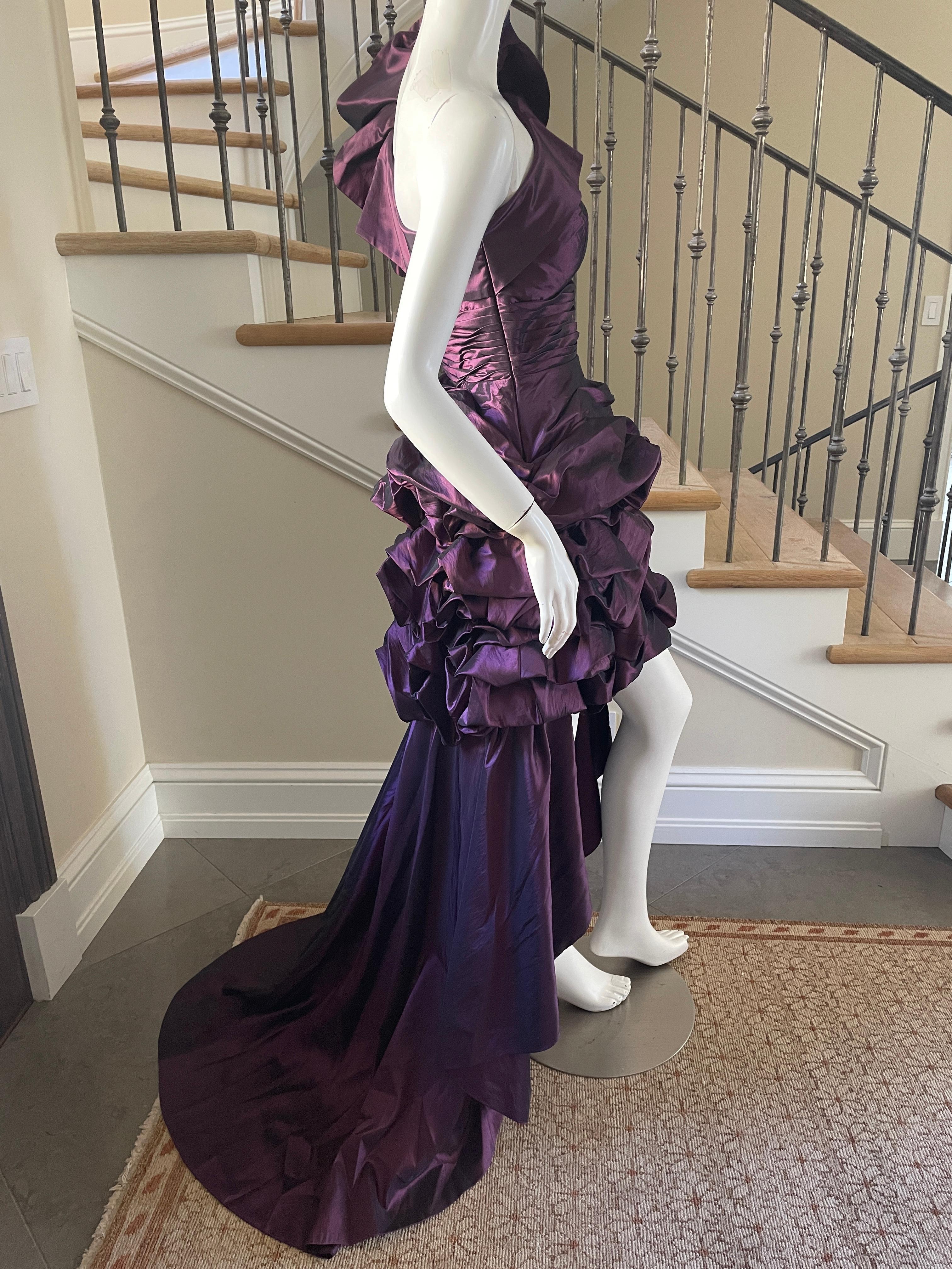 80s purple prom dress