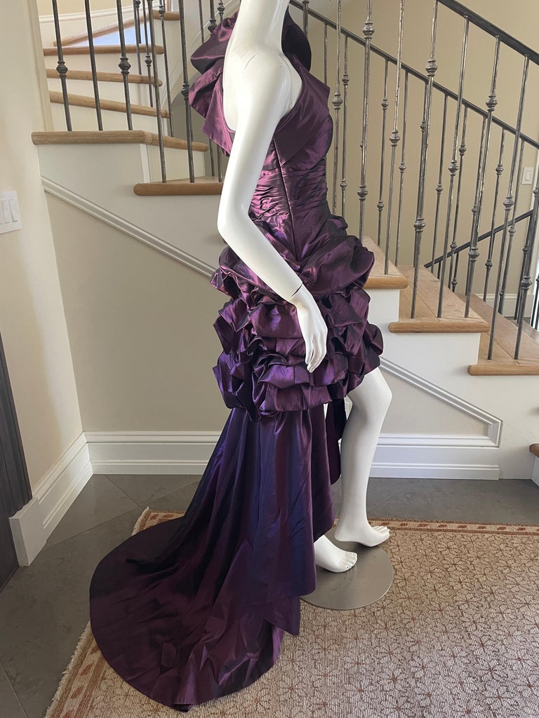 80s purple prom dress VINTAGE 80s PROM DRESS XS TEEN RARE BEST IN SHOW PIECE WILD CHILD
