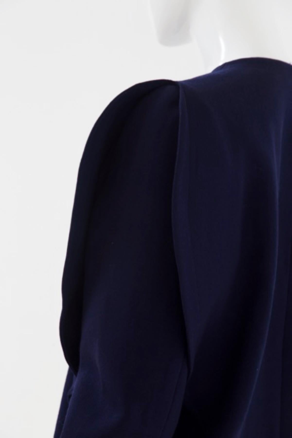 Blauer Vintage-Blazer aus Baumwolle von Pierre Cardin Damen im Angebot