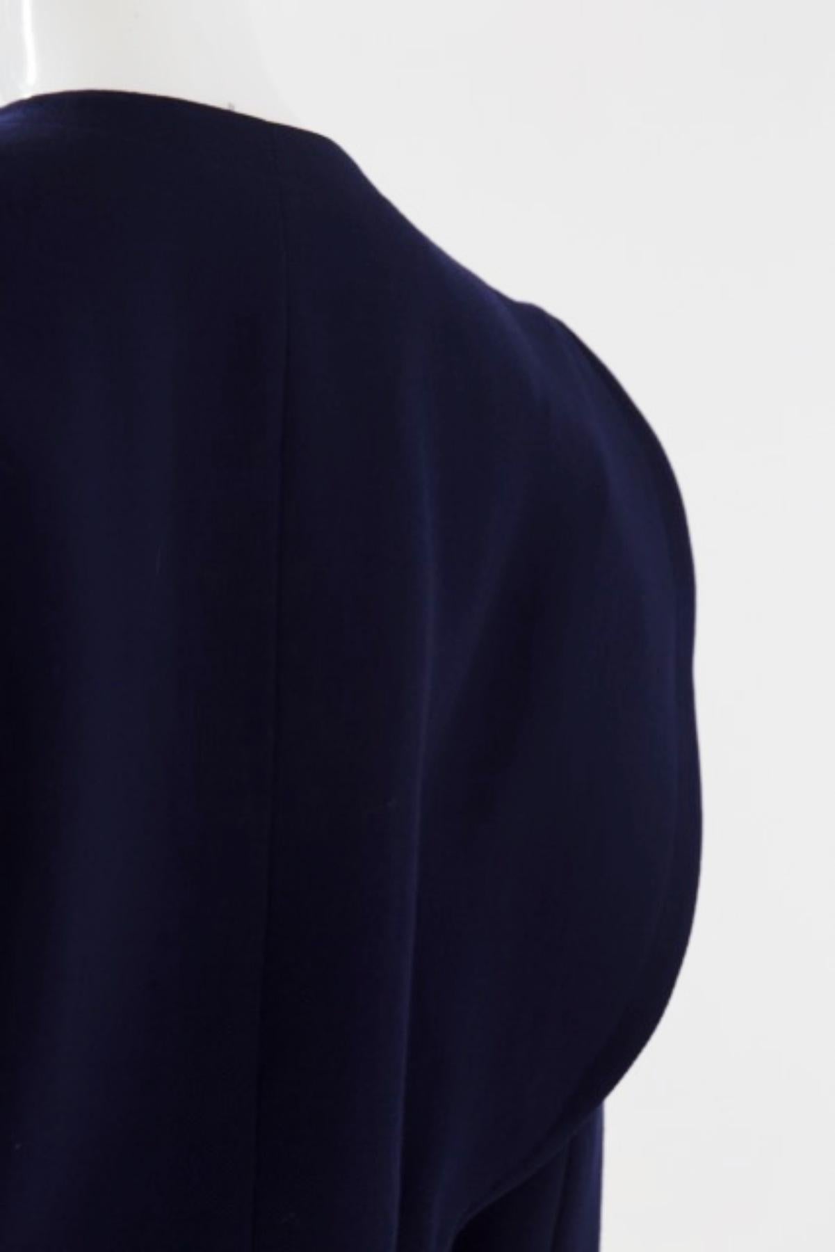 Blauer Vintage-Blazer aus Baumwolle von Pierre Cardin im Angebot 1
