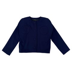 Pierre Cardin Vintage Blue Cotton Blazer