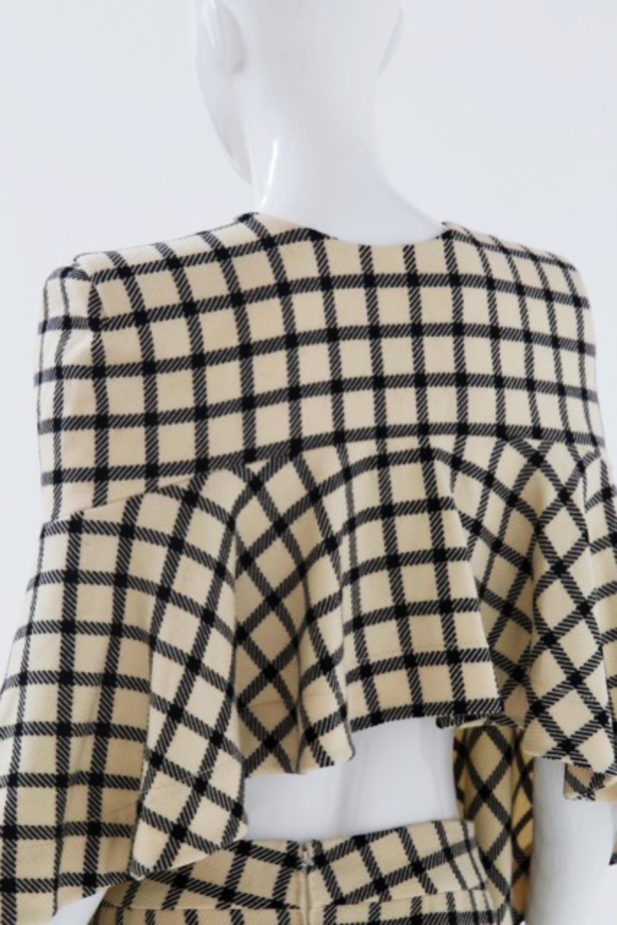 Pierre Cardin Vintage Check Wool Suit For Sale 6