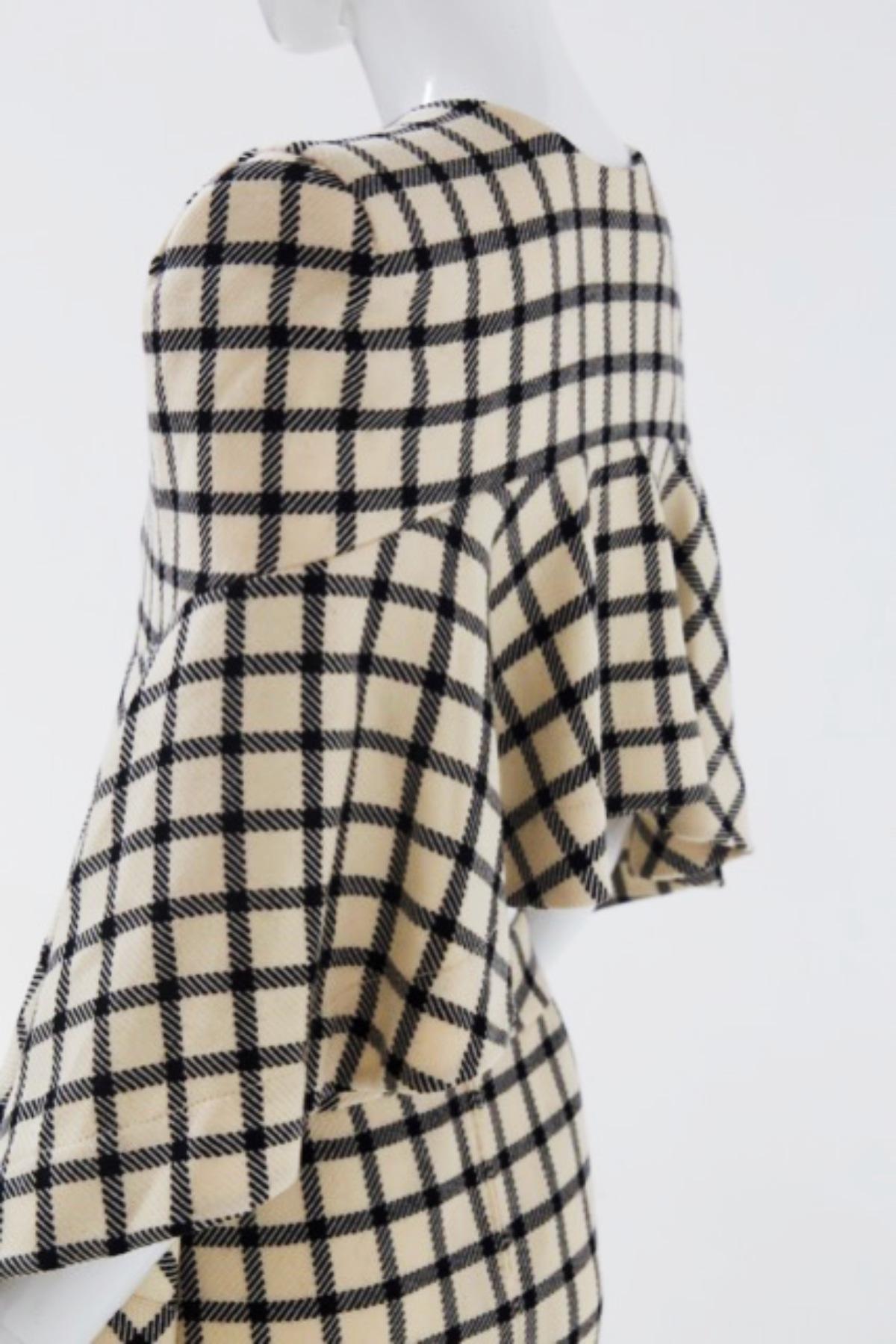 Women's Pierre Cardin Vintage Check Wool Suit For Sale