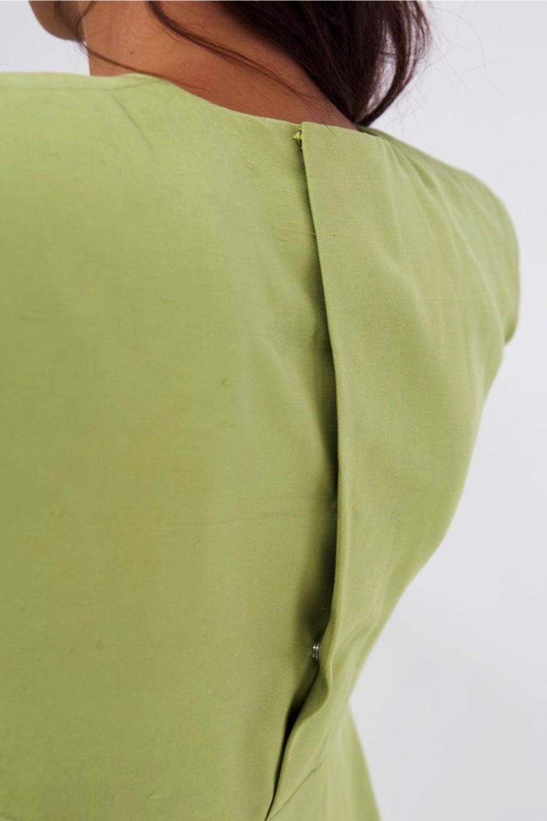 Pierre Cardin Vintage Green Linen Suit For Sale 1