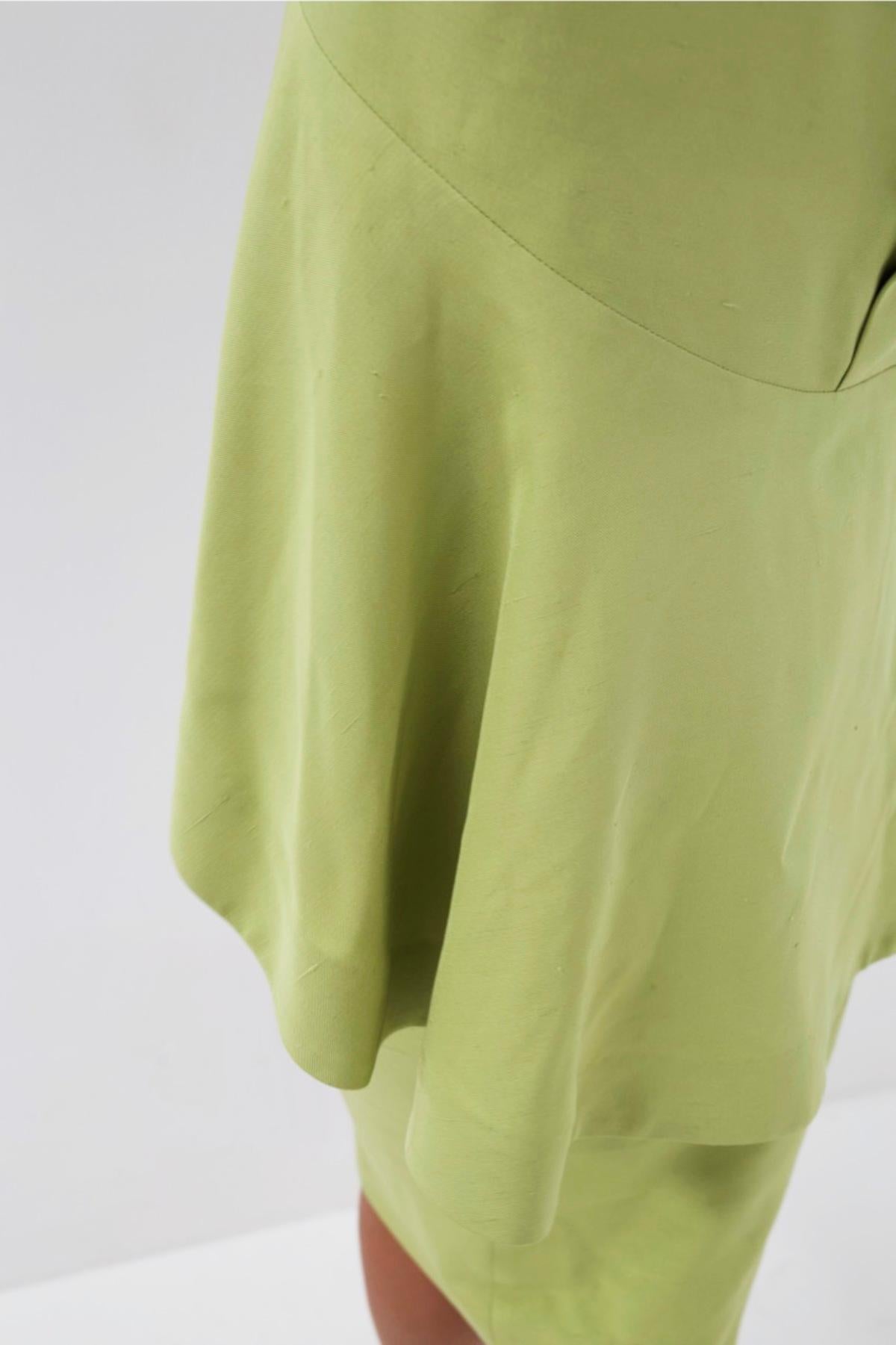 Pierre Cardin Vintage Green Linen Suit For Sale 3