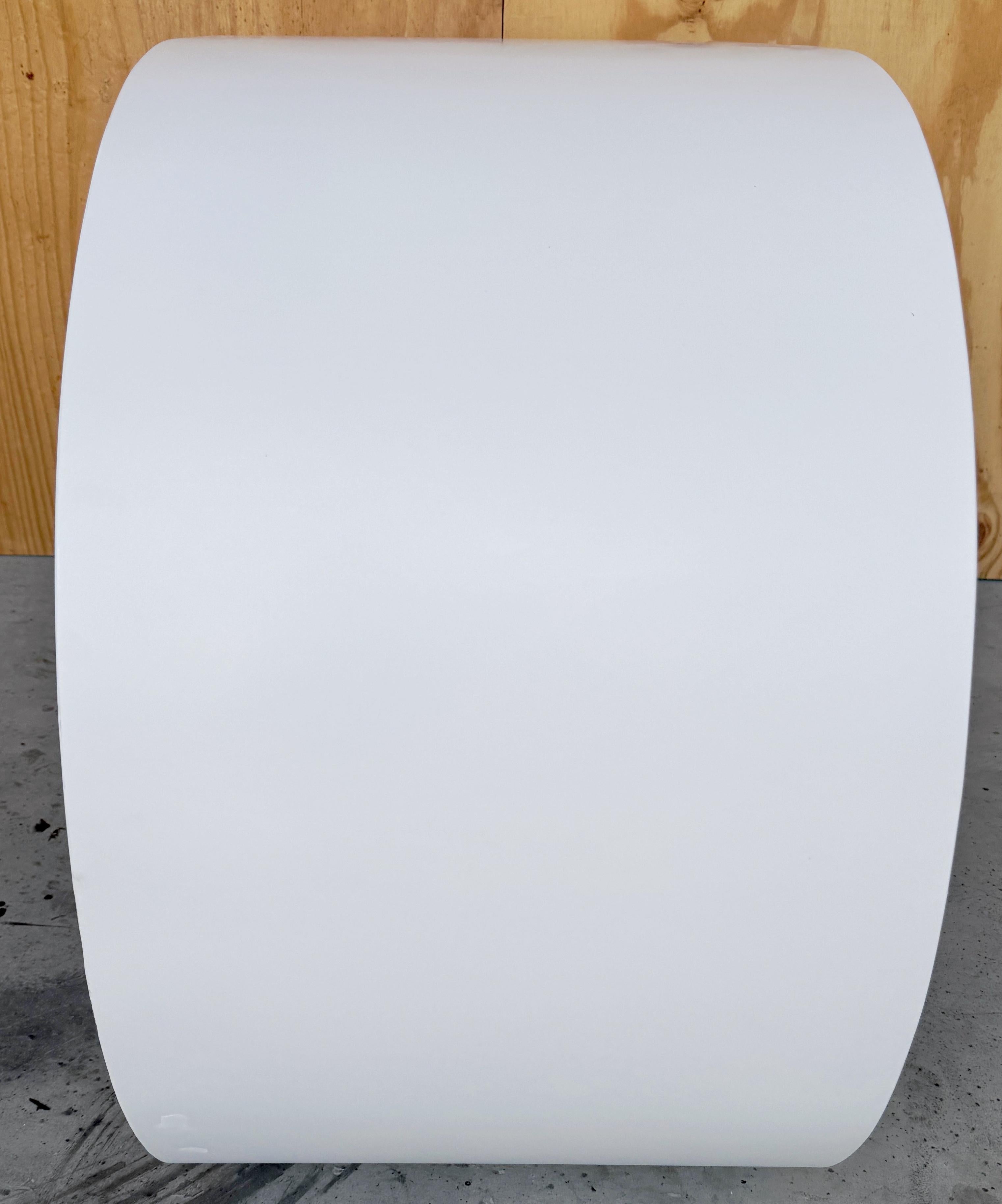 20th Century Pierre Cardin White Laquer Waterfall Console Table For Sale