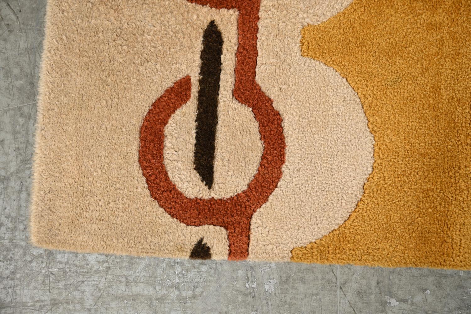 Mid-Century Modern Pierre Cardin Wool Area Rug