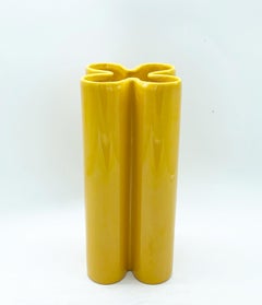 Pierre Cardin Yellow Ceramic Vase, 1970s
