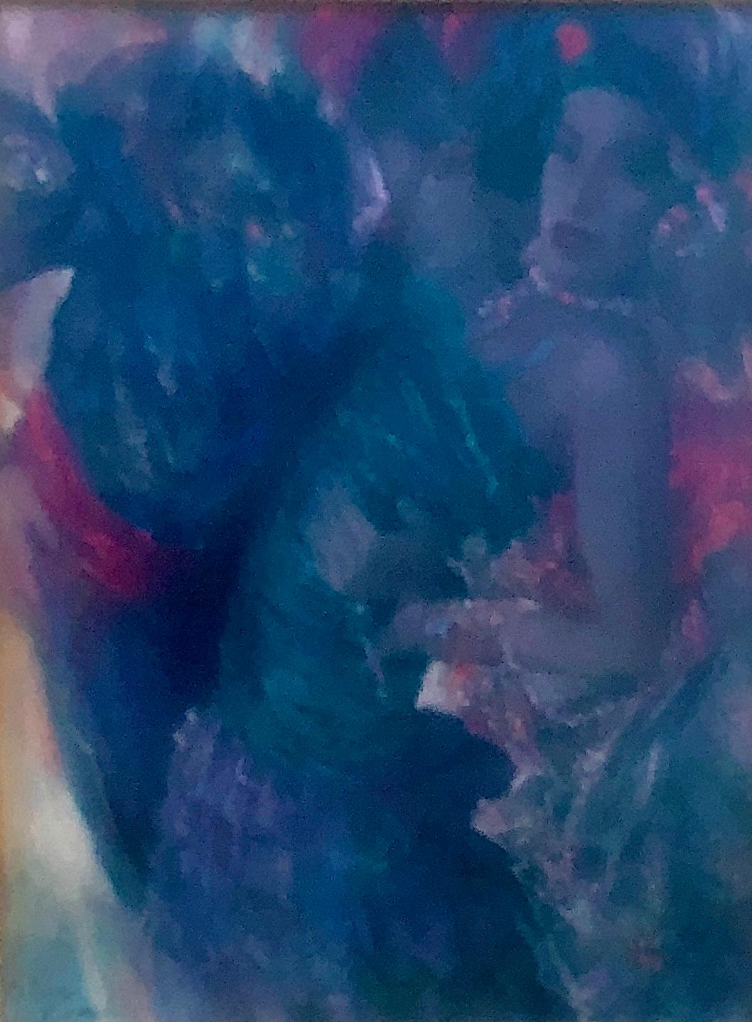 Spanish dancers pastel drawing