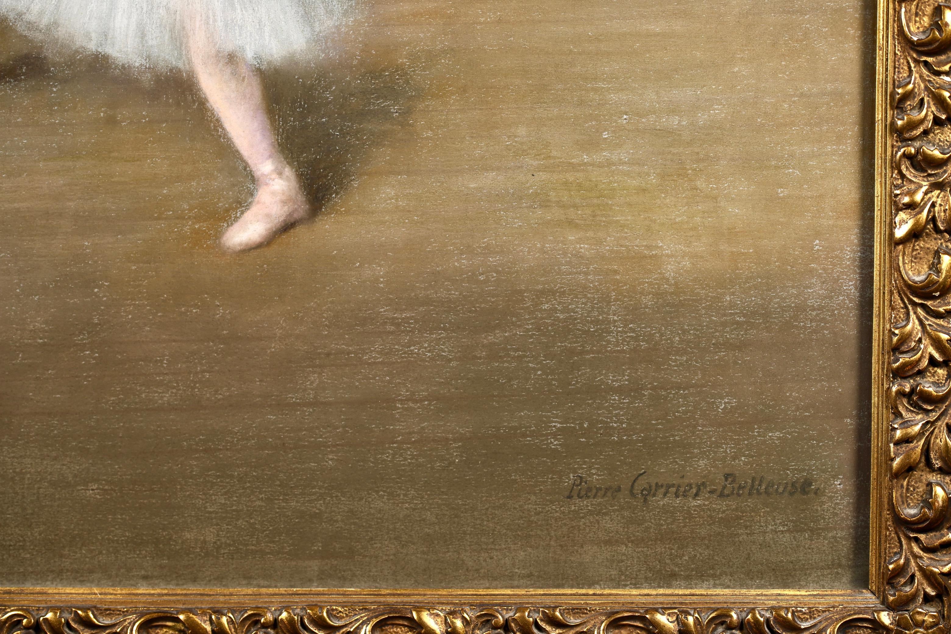 Danseuses a la barre – Impressionistisches figuratives Pastell – Pierre Carrier-Belleuse, Danseuses im Angebot 8
