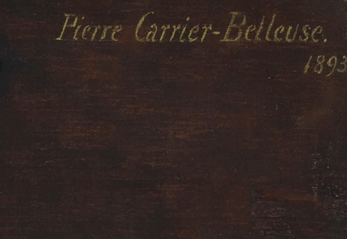 Corset Jeune femme ajustant son fils - Pierre Carrier-Belleuse, français, grand, pastel en vente 2