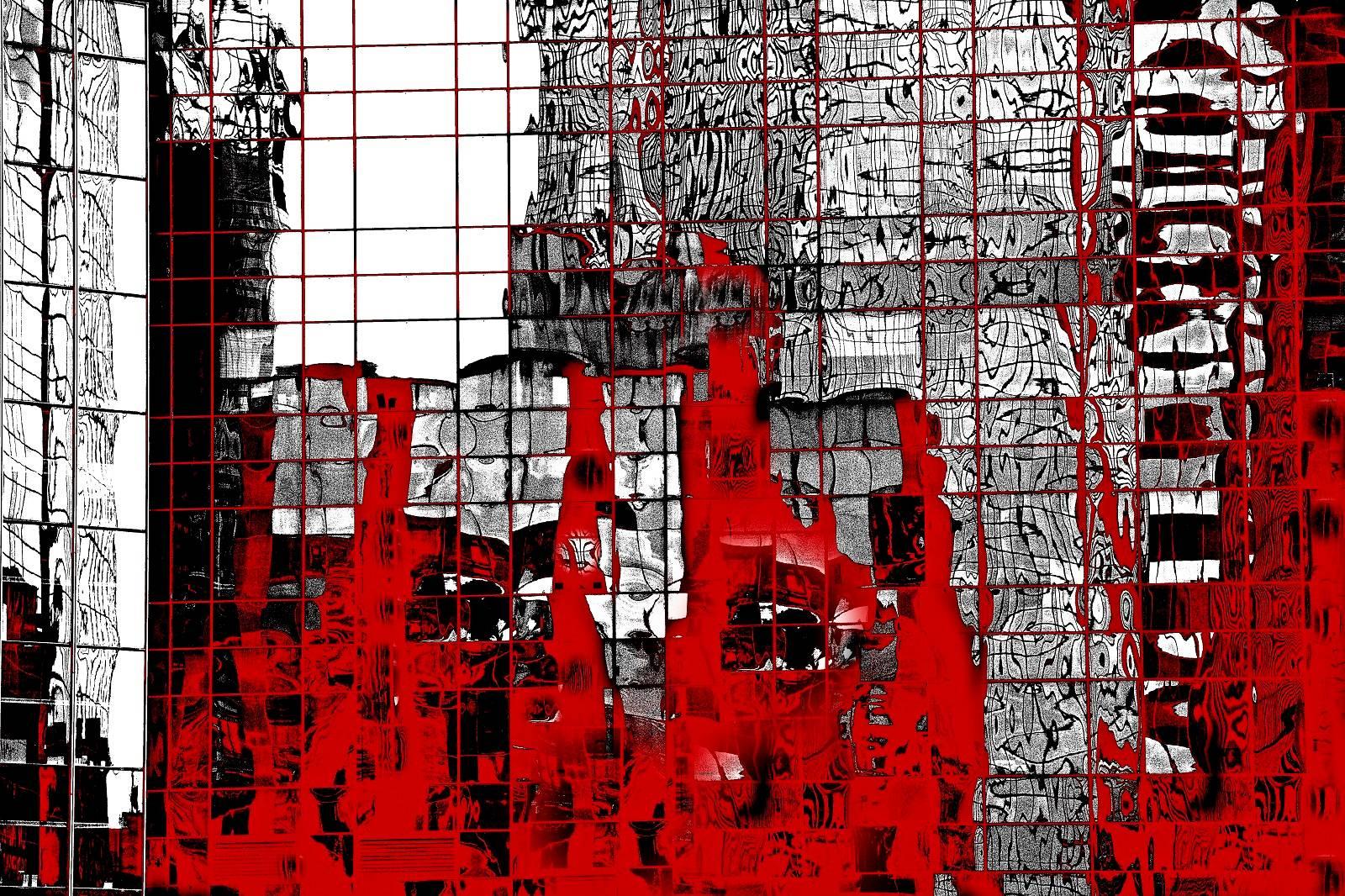 Pierre Casbas Color Photograph - Reflets rouges