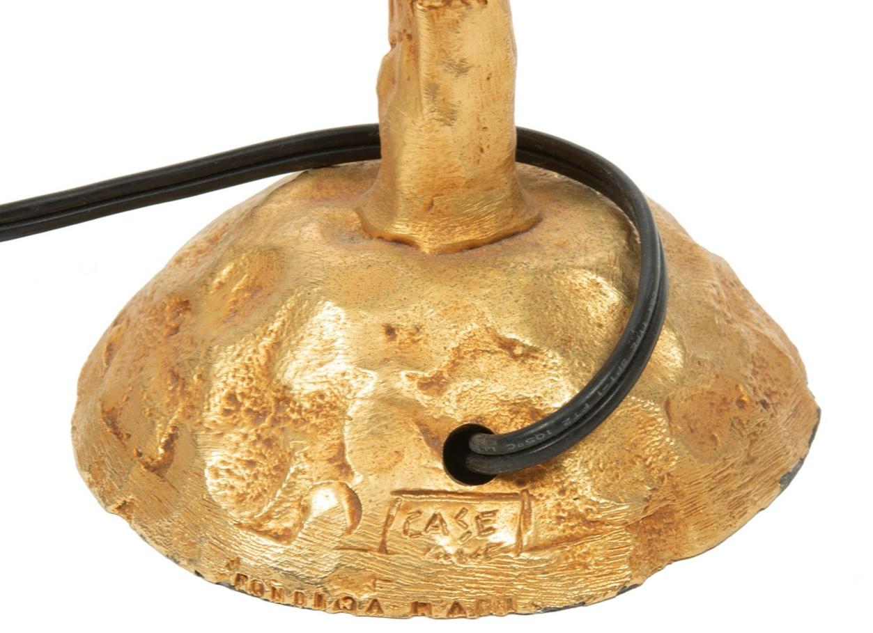 Pierre Casenove für Fondica, Frankreich, Tischlampe aus vergoldetem Metall im Angebot 11
