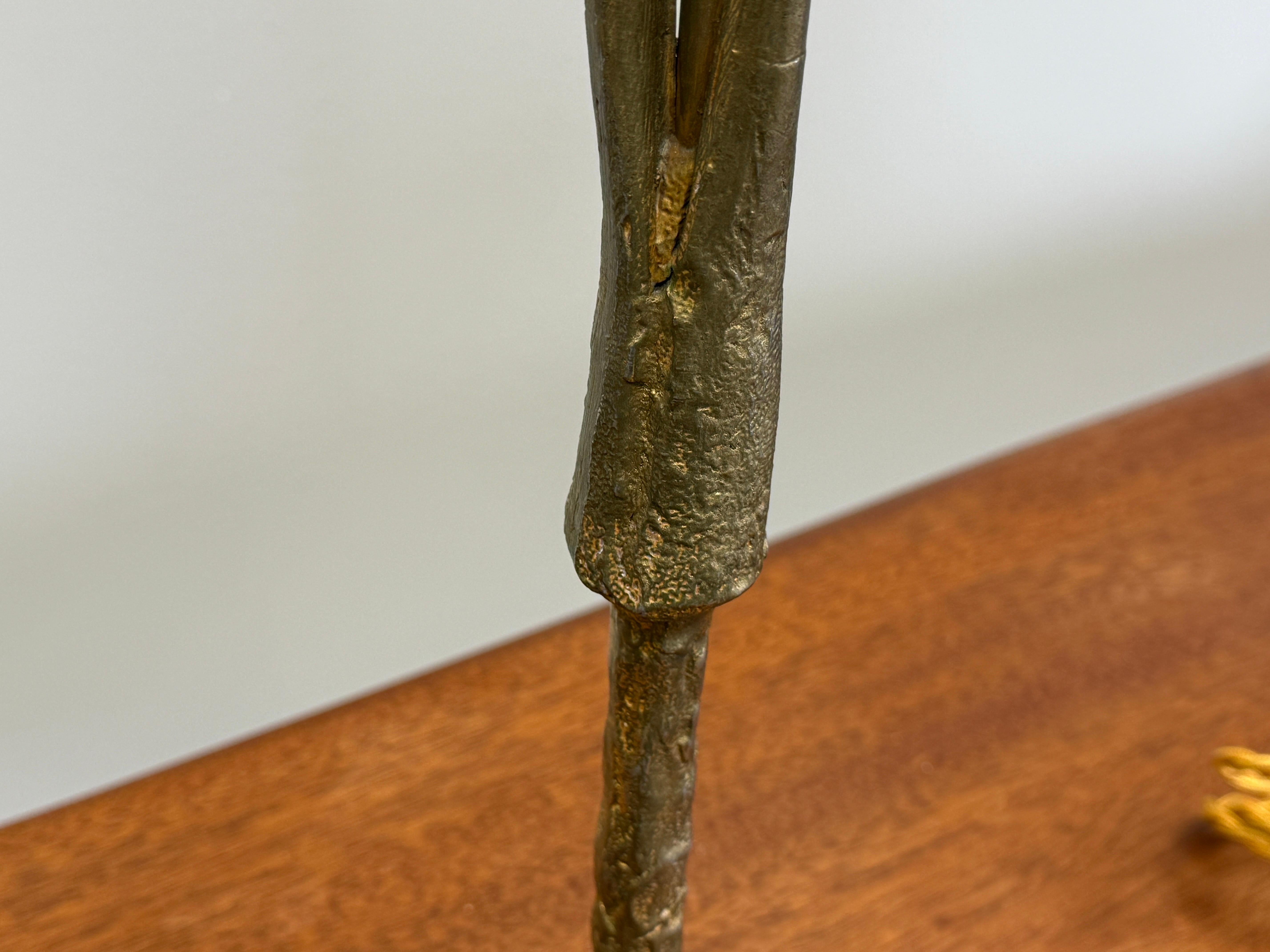 Fin du 20e siècle Pierre Casenove pour Fondica Lampe de table en bronze doré en vente