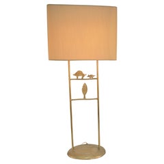 Vintage Pierre Casenove for Fondica Gilt Metal 1990 Table Lamp