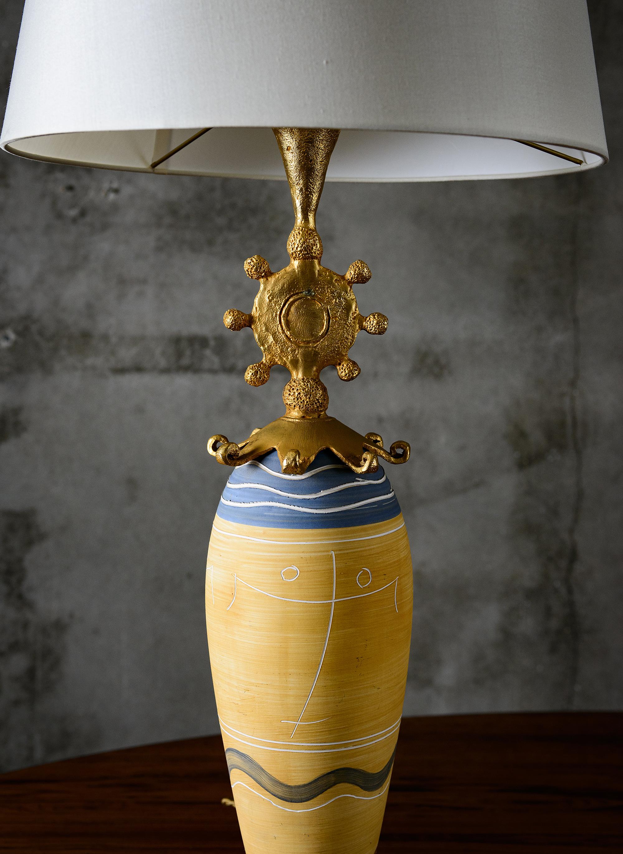 French Pierre Casenove Table Lamp For Sale