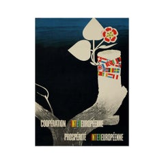 1947 European Recovery Program Marshall Plan Poster by Pierre Cauchat