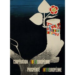 1947 European Recovery Program Marshall Plan Poster by Pierre Cauchat