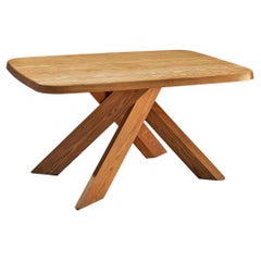Early Pierre Chapo 'Aban' Dining Table in Solid Elm