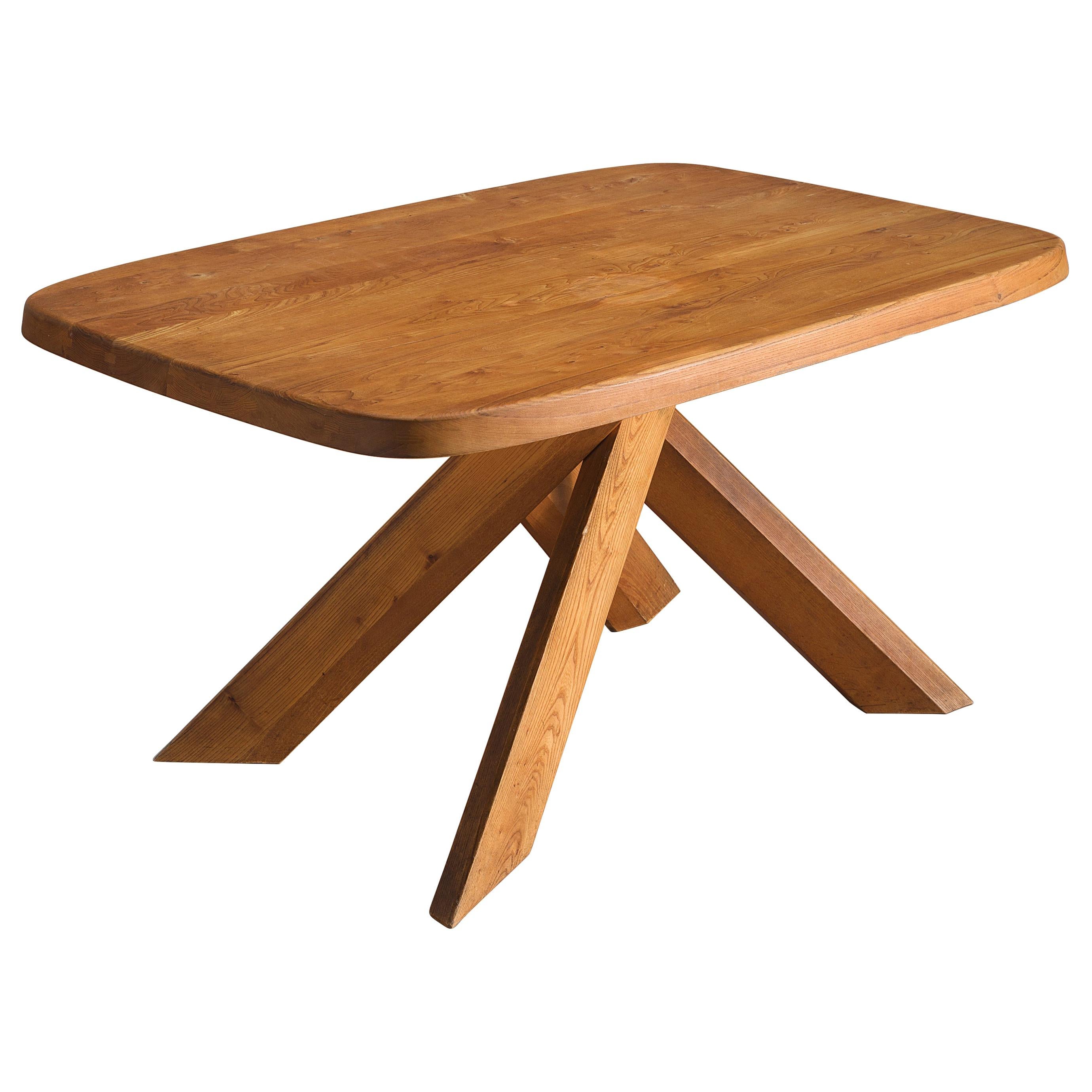 Pierre Chapo 'Aban' Table T35B in Solid Elm