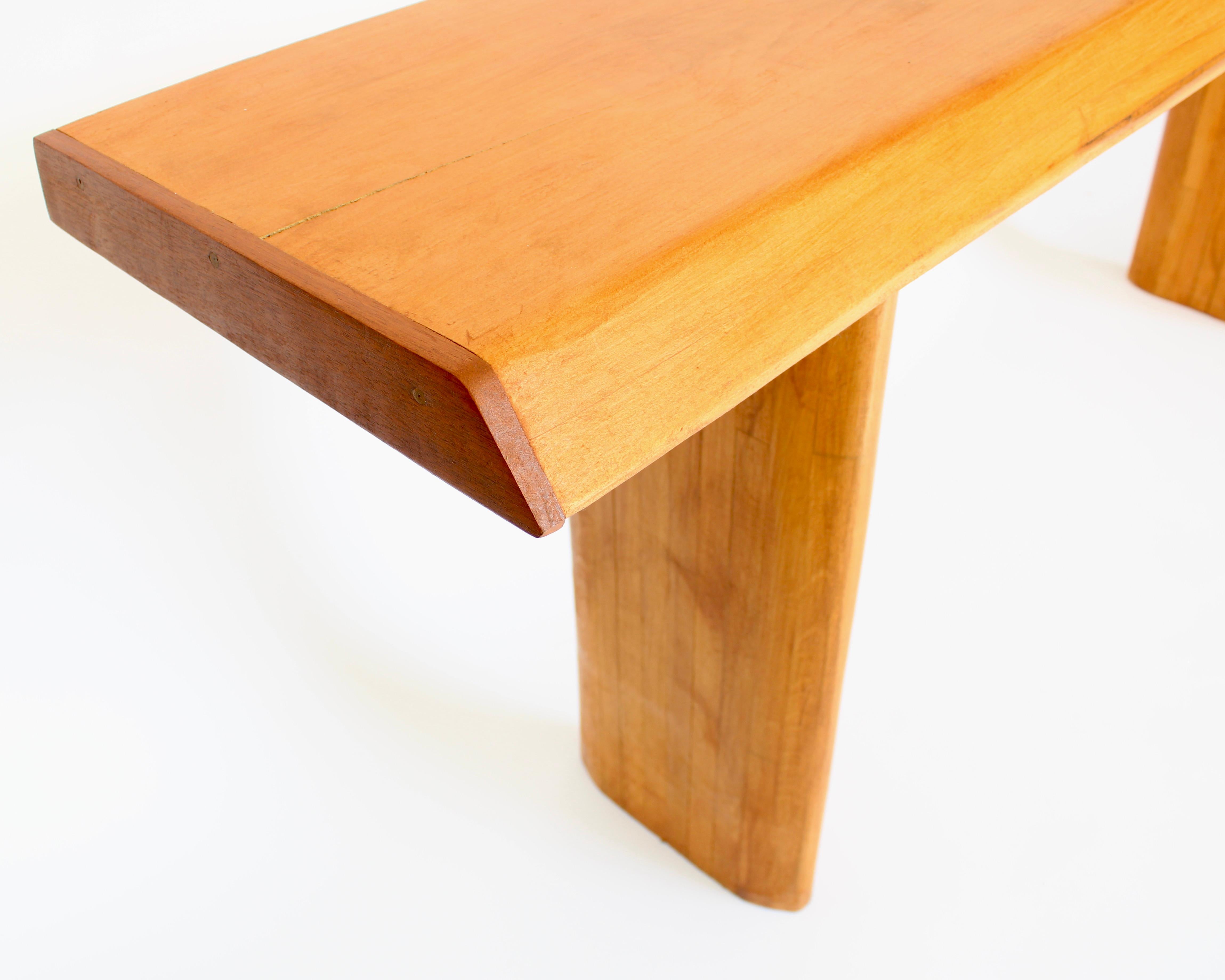 Pierre Chapo Attributed Elm Wood Console From Les Arcs France c1960 For Sale 5