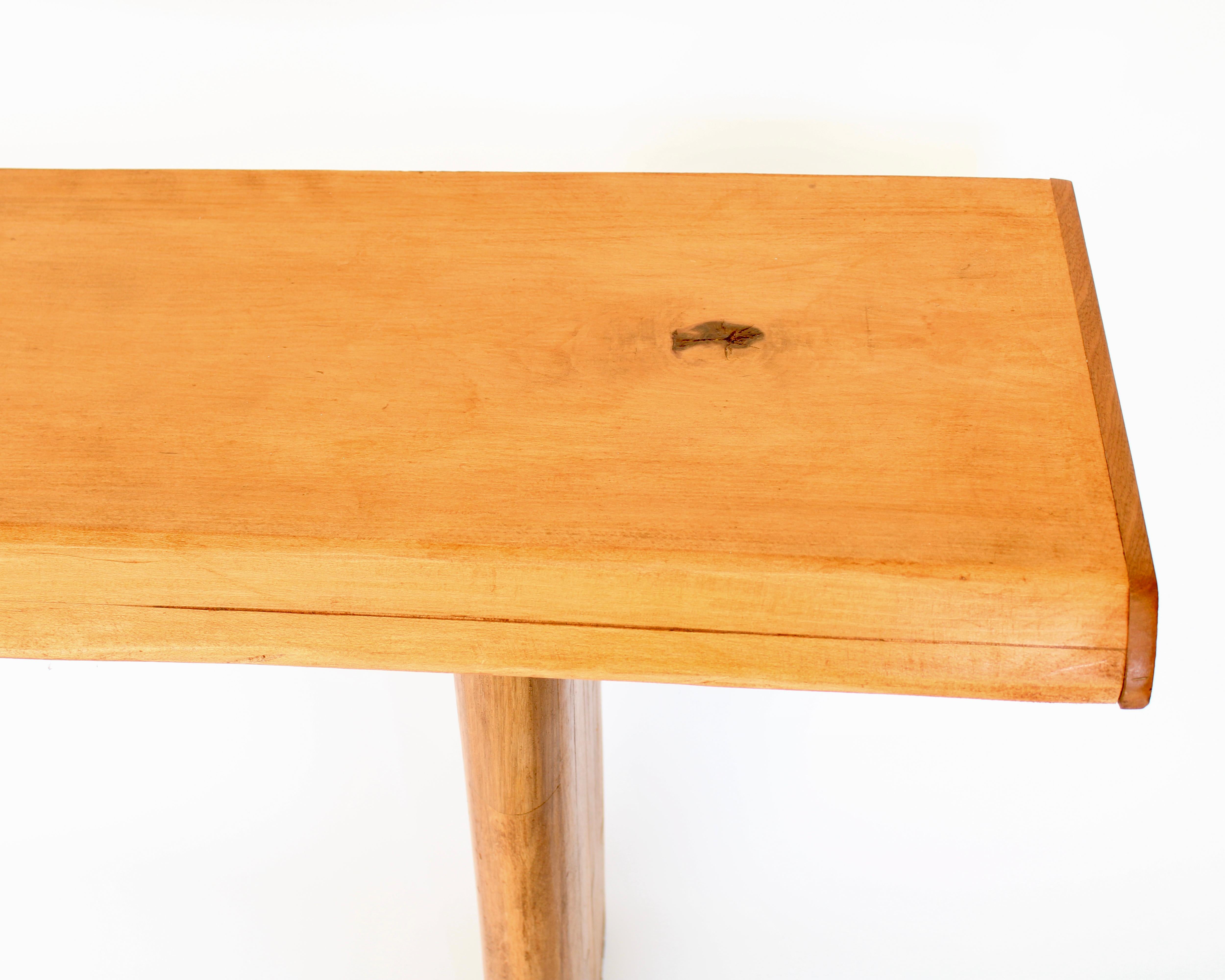 Mid-20th Century Pierre Chapo Attributed Elm Wood Console From Les Arcs France c1960 For Sale