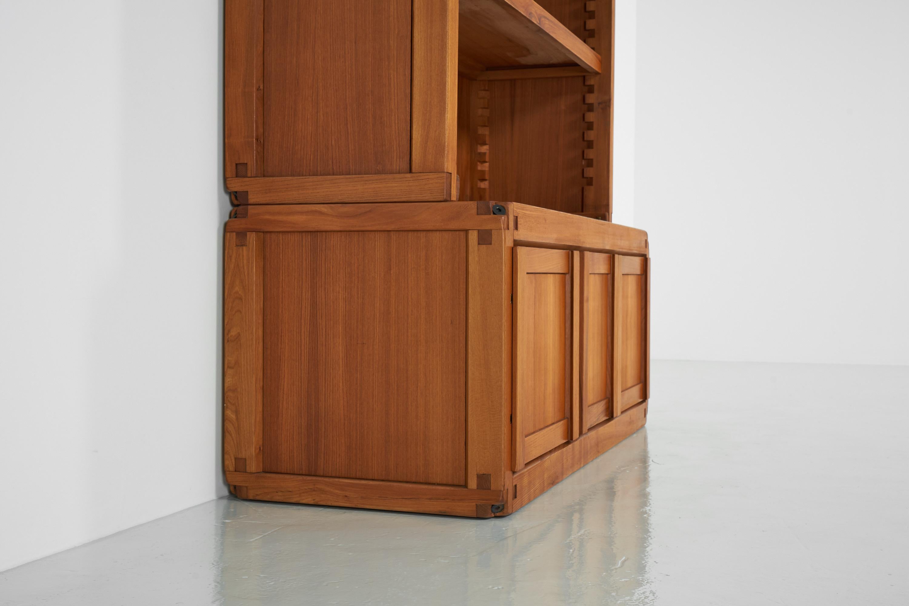 Pierre Chapo B10 Grande armoire bibliothèque, France, 1960 en vente 4