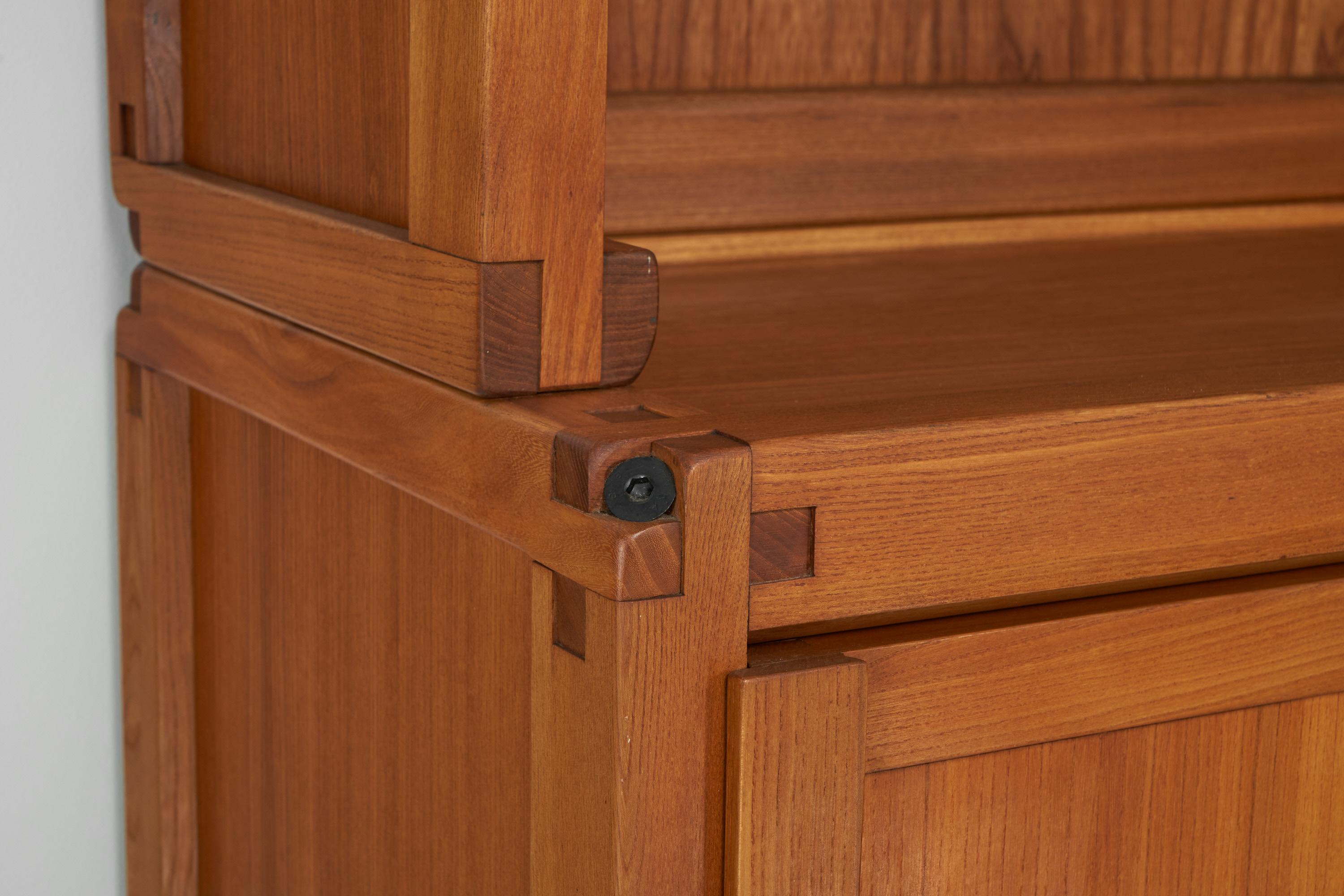 Pierre Chapo B10 Grande armoire bibliothèque, France, 1960 en vente 1